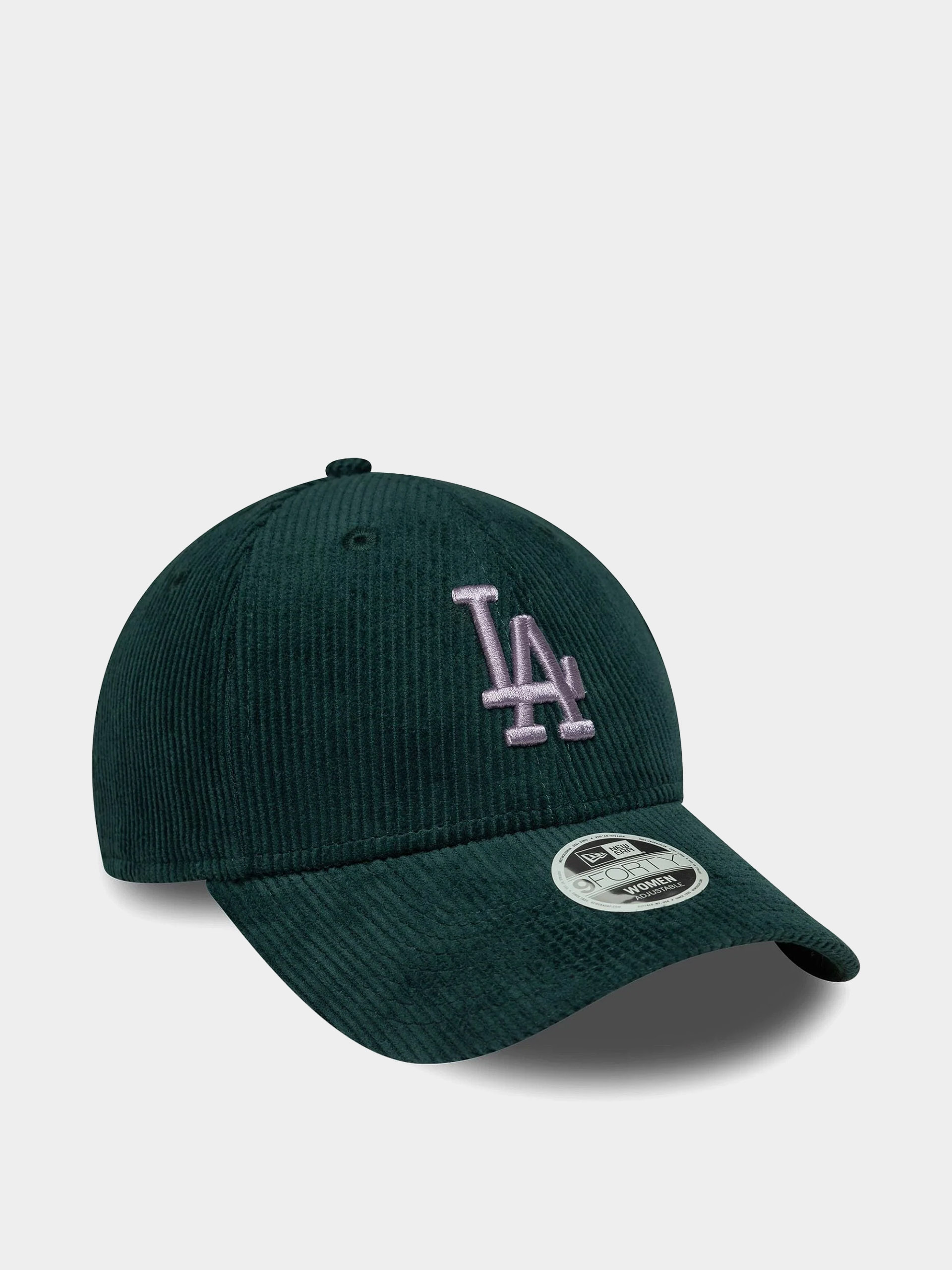 Czapka z daszkiem New Era Cord 9Forty Los Angeles Dodgers Wmn (dark green)