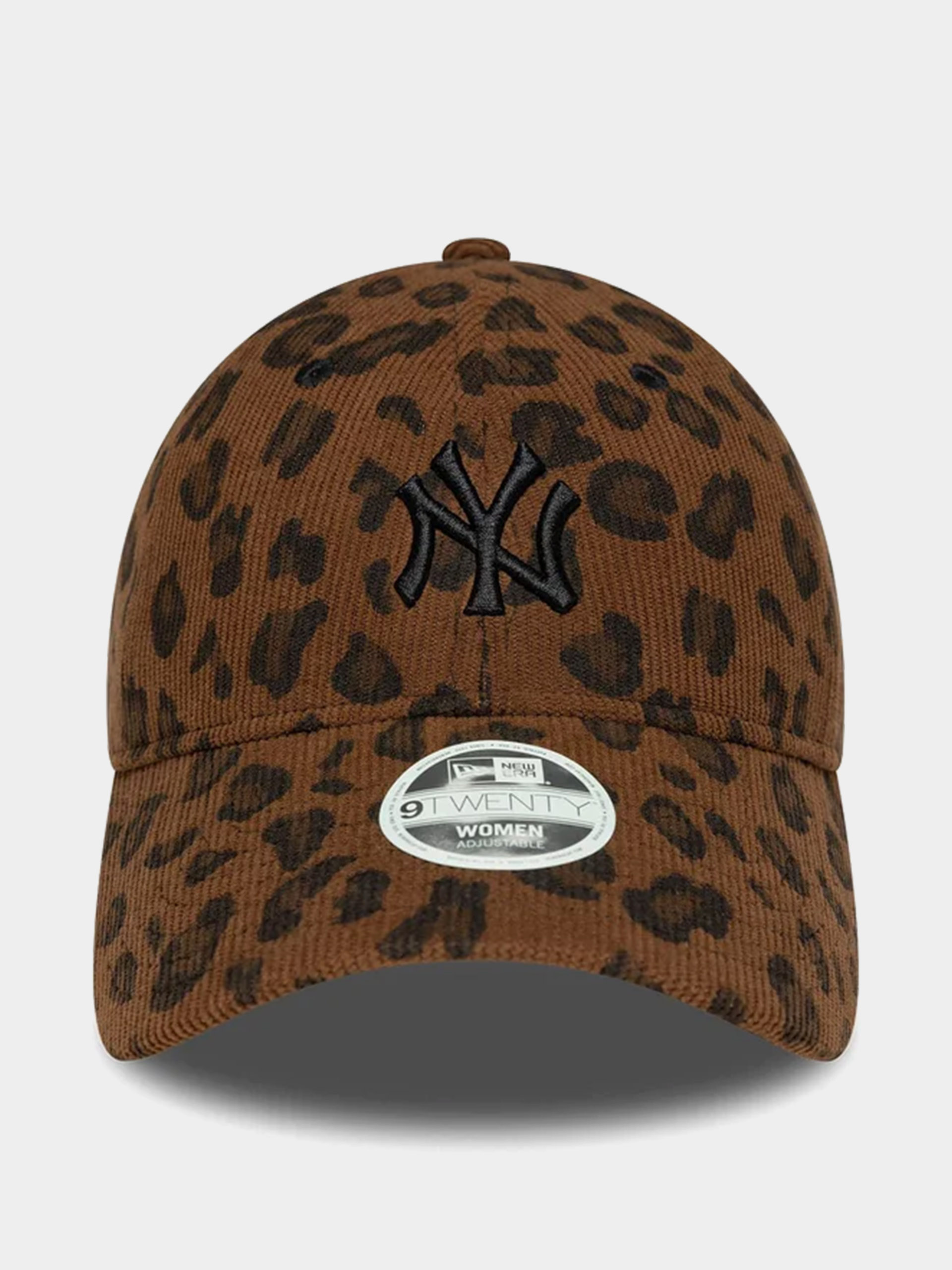 Czapka z daszkiem New Era Leopard Cord 9Twenty New York Yankees Wmn (brown)