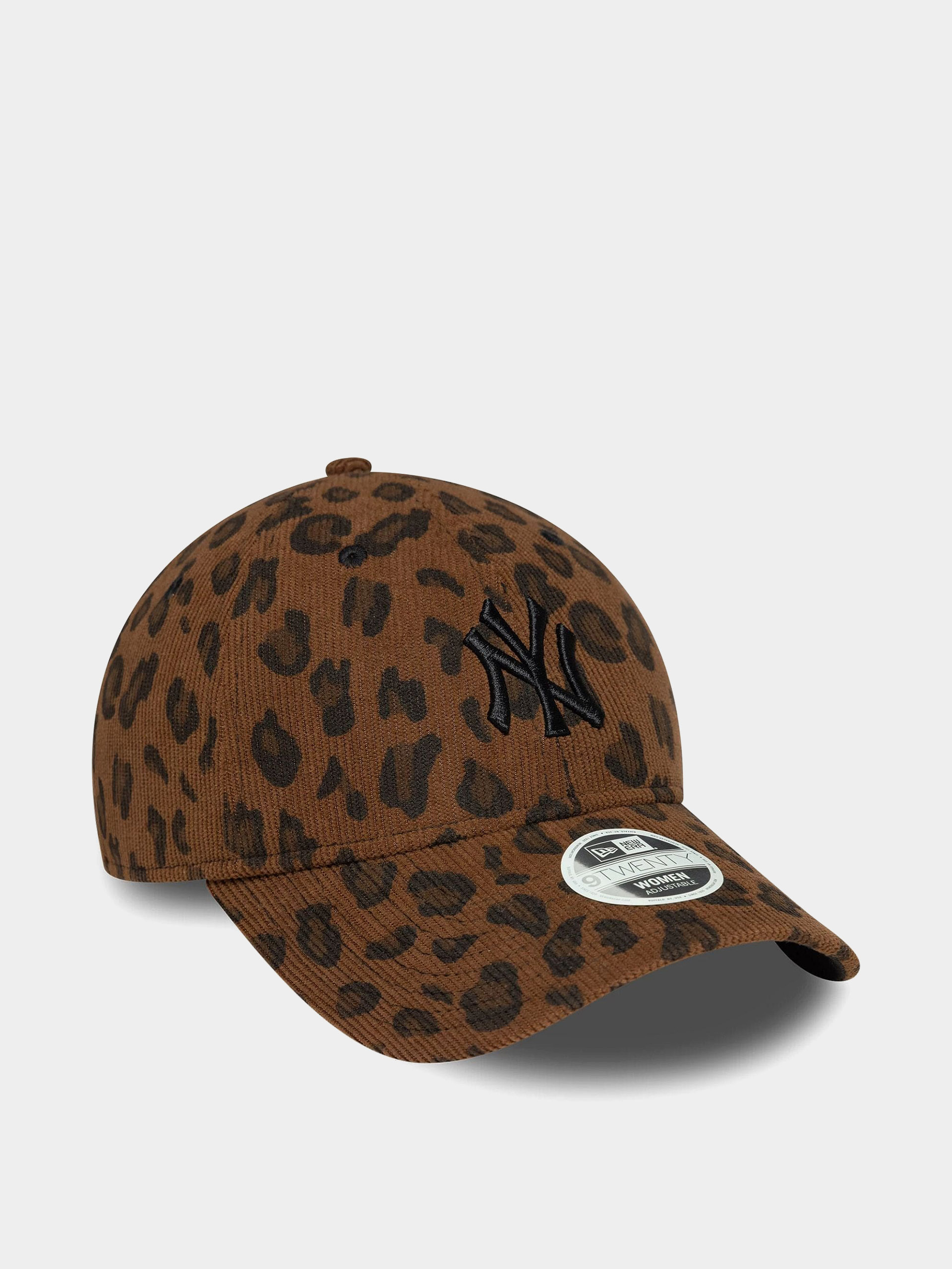 Czapka z daszkiem New Era Leopard Cord 9Twenty New York Yankees Wmn (brown)