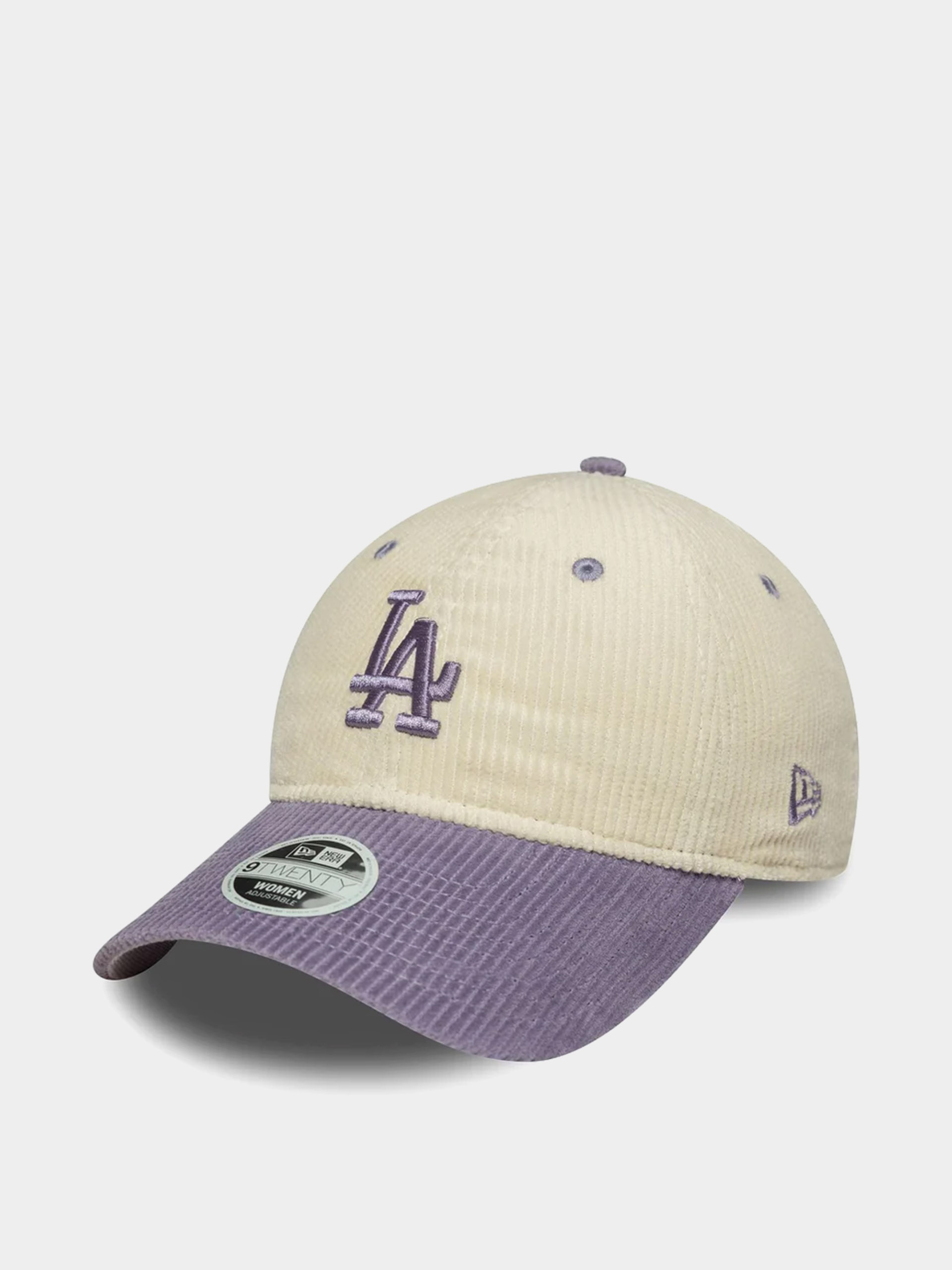 Czapka z daszkiem New Era Block Cord 9Twenty Los Angeles Dodgers Wmn (light cream/violet)