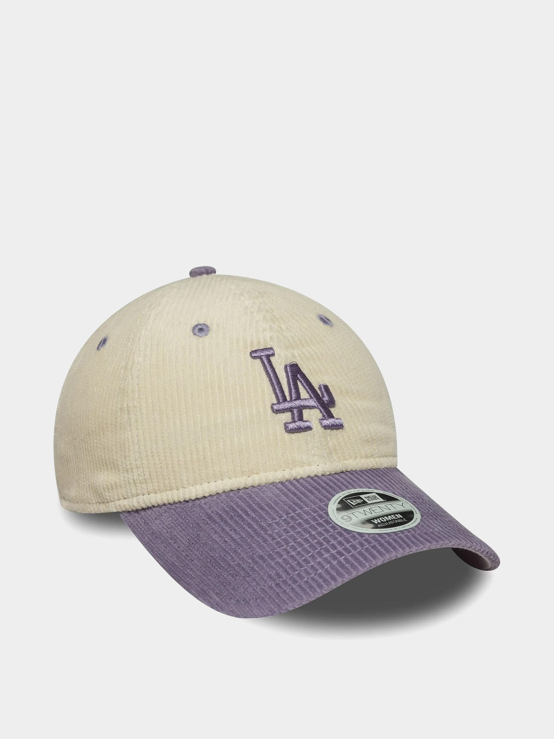 Czapka z daszkiem New Era Block Cord 9Twenty Los Angeles Dodgers Wmn (light cream/violet)