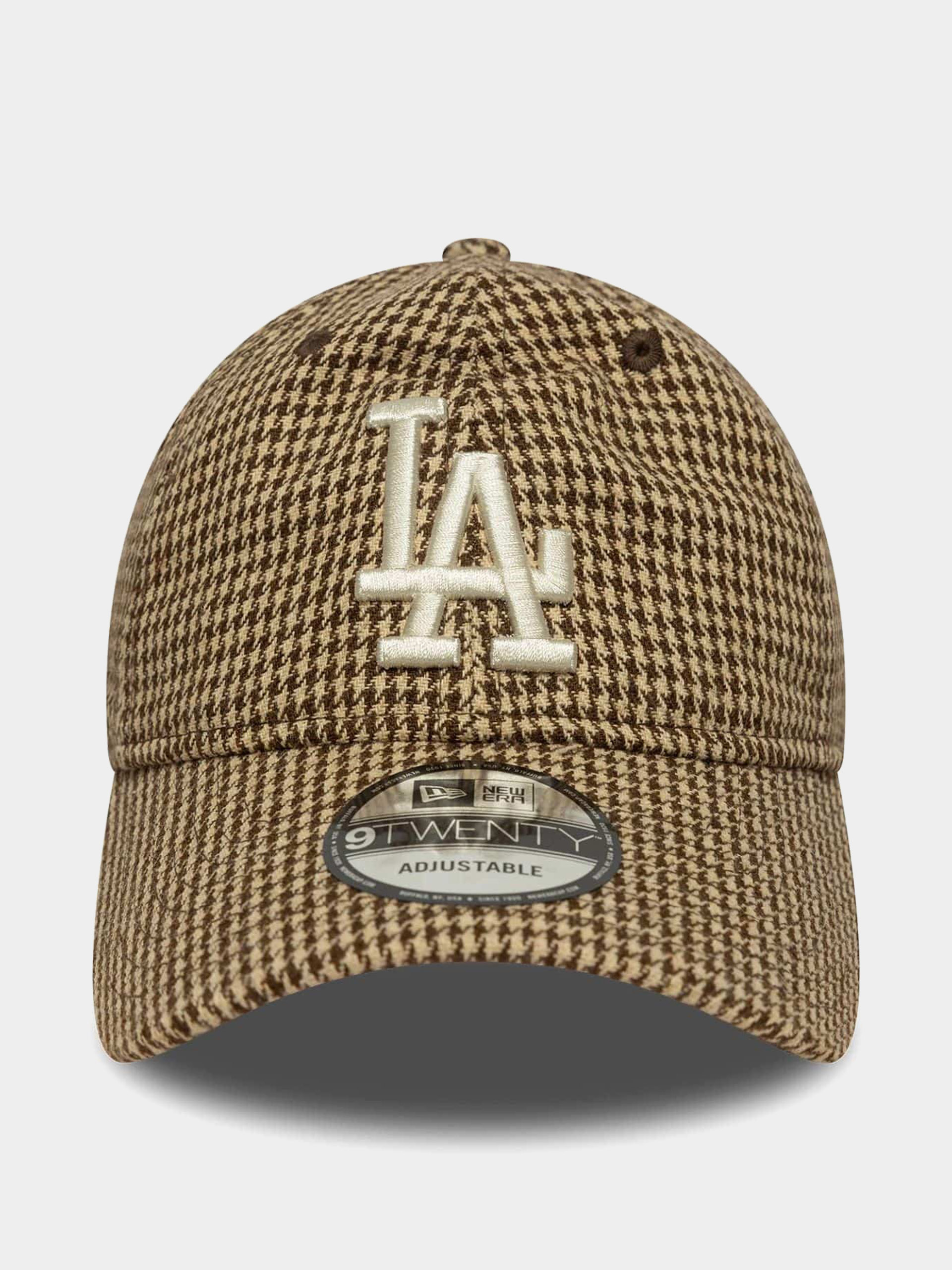 Czapka z daszkiem New Era Houndstooth 9Twenty Los Angeles Dodgers (brown)