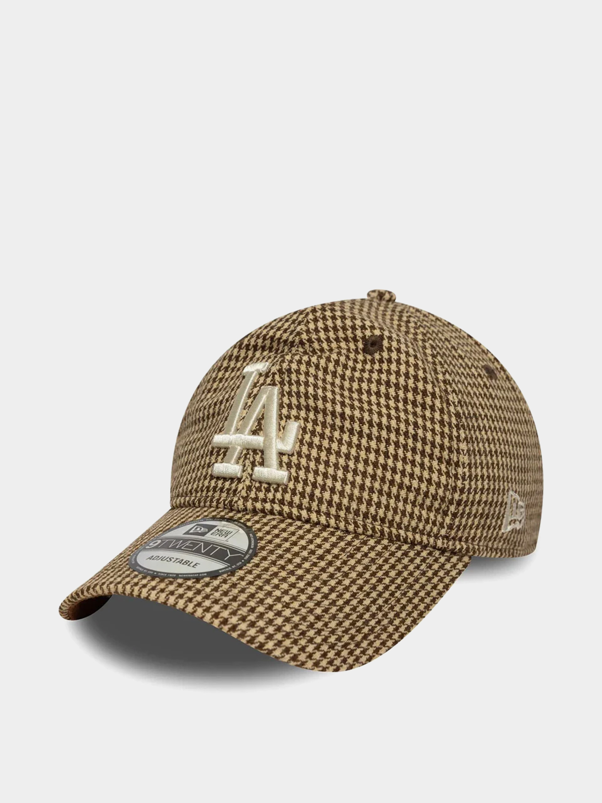 Czapka z daszkiem New Era Houndstooth 9Twenty Los Angeles Dodgers (brown)