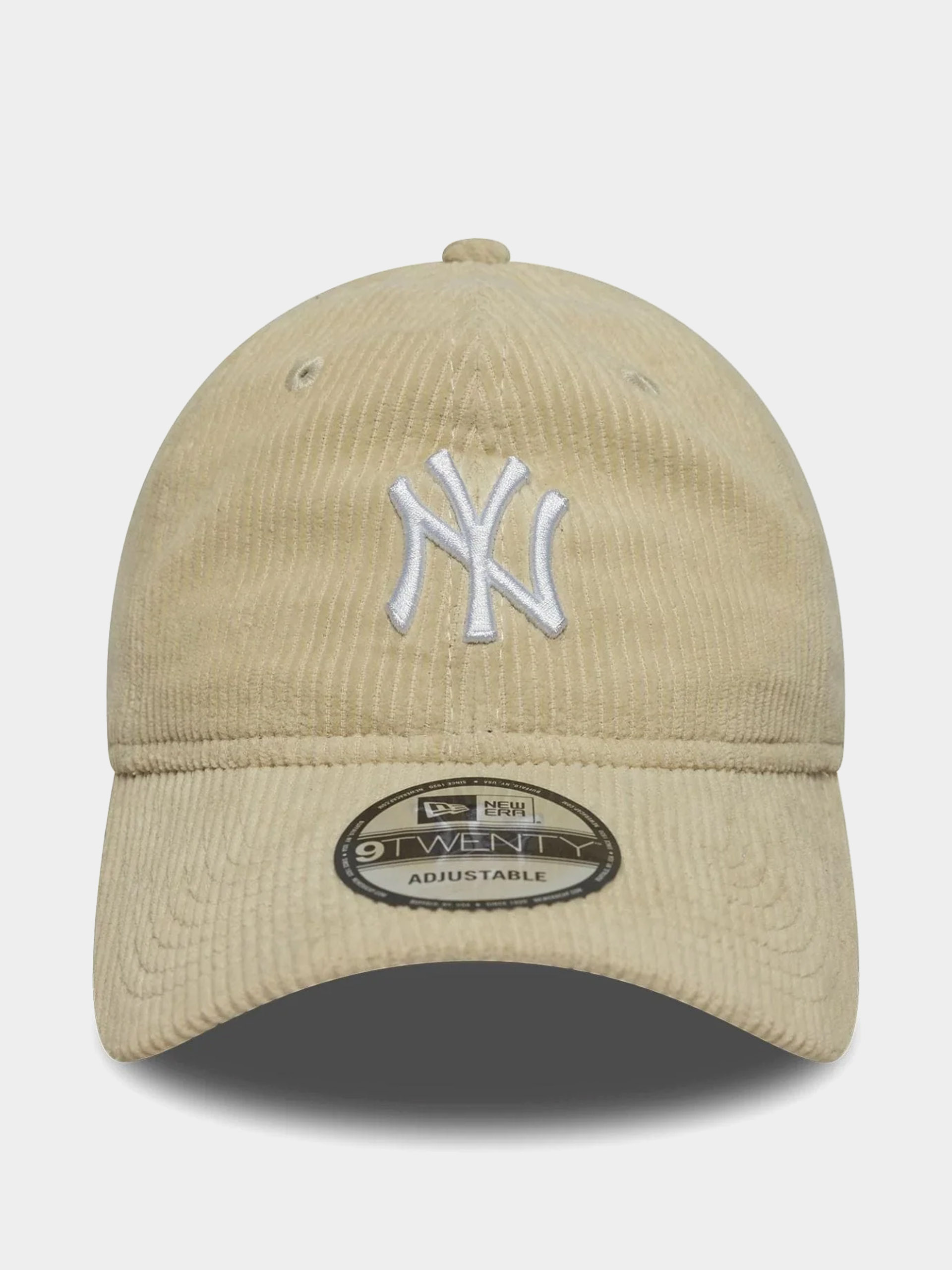 Czapka z daszkiem New Era Cord 9Twenty New York Yankees (stone)