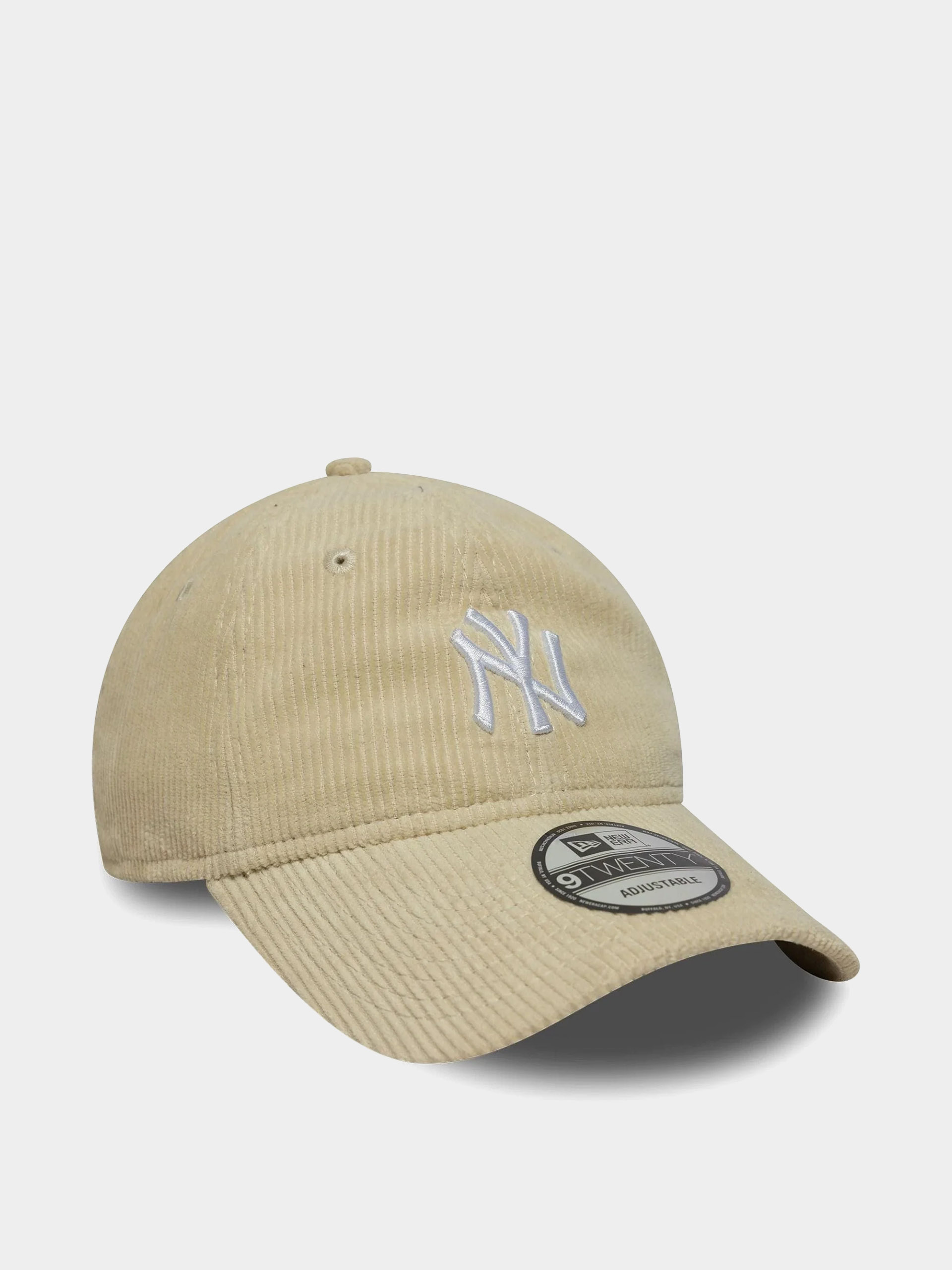 Czapka z daszkiem New Era Cord 9Twenty New York Yankees (stone)