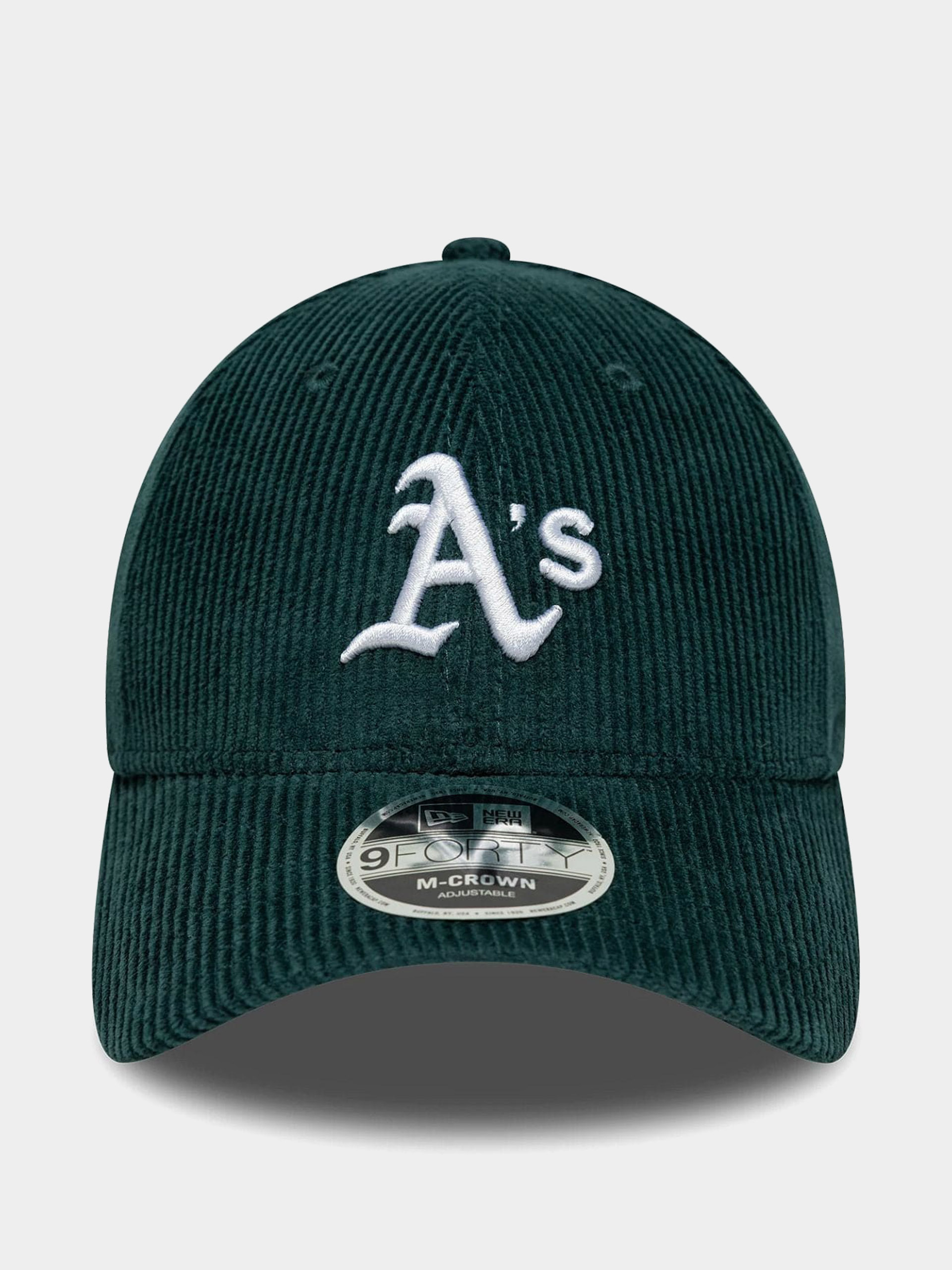 Czapka z daszkiem New Era Cord 9Forty Mcrown Oakland Athletics (dark green)