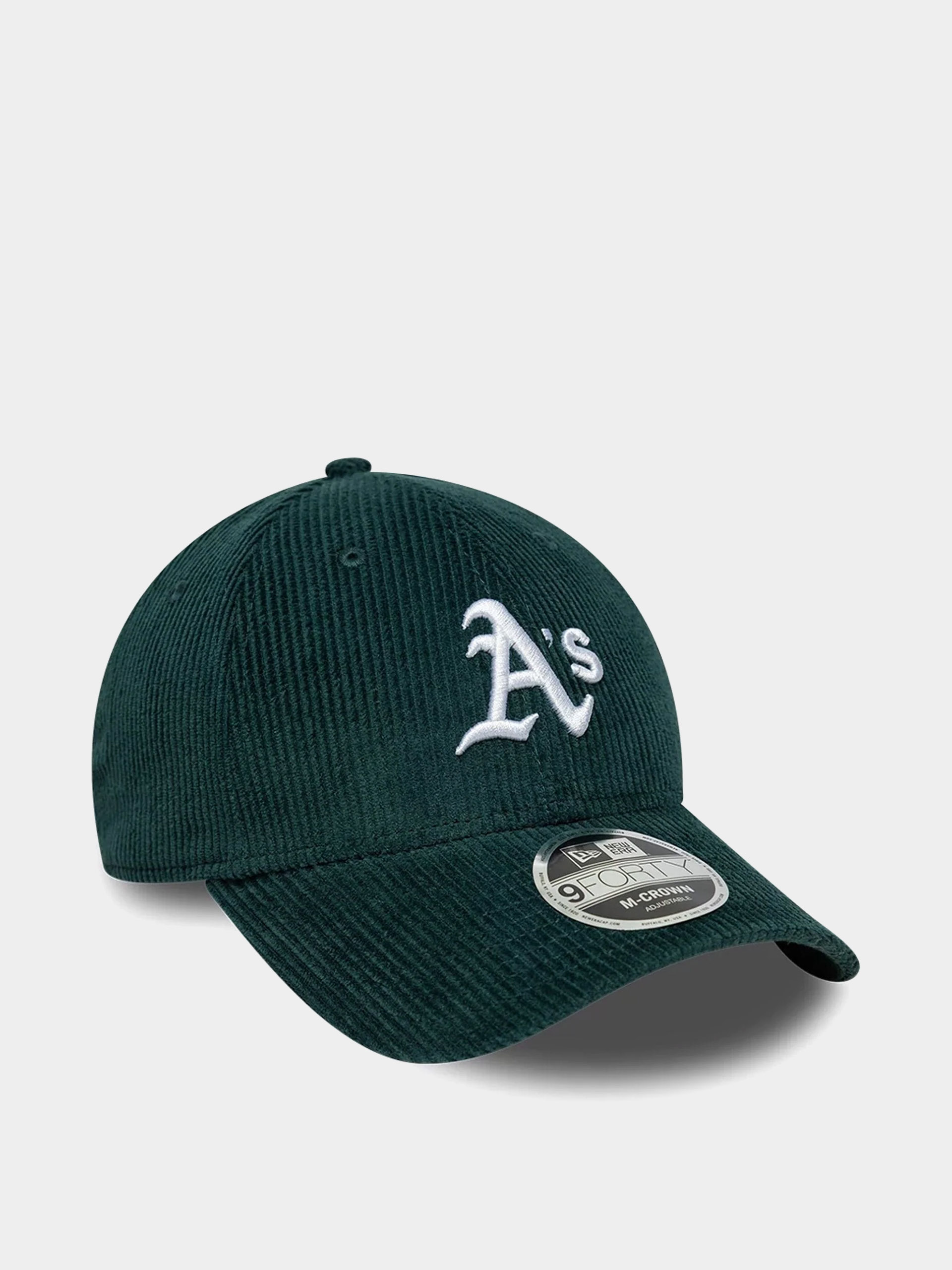 Czapka z daszkiem New Era Cord 9Forty Mcrown Oakland Athletics (dark green)