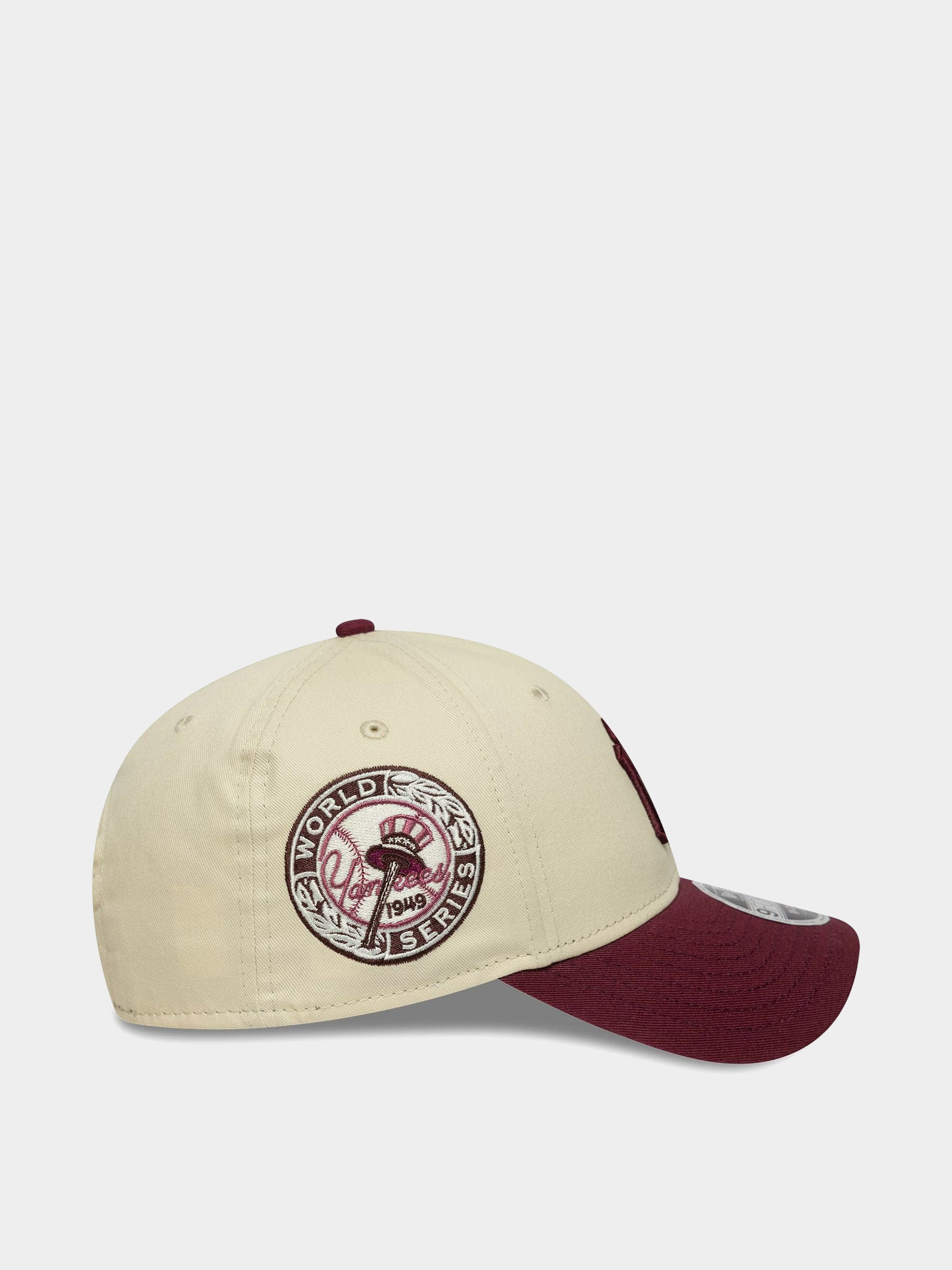 Czapka z daszkiem New Era Ws Patch 9Forty Mc New York Yankees (light cream/burgundy)