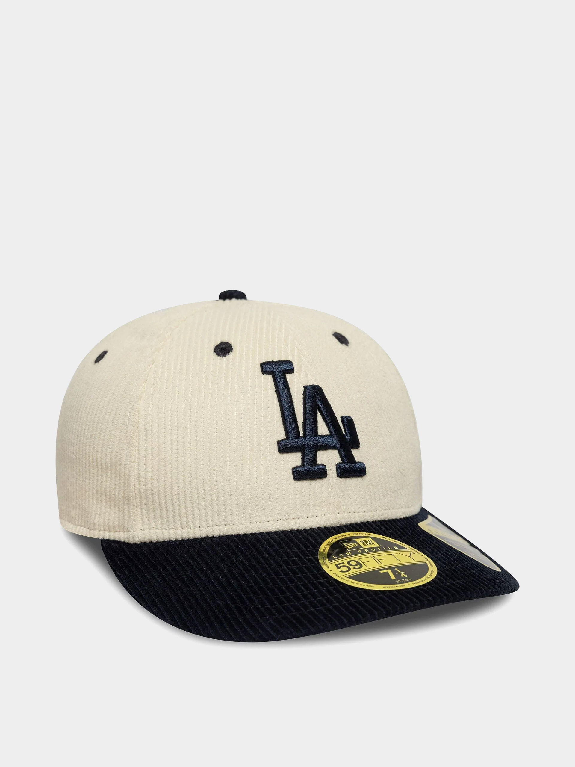 Czapka z daszkiem New Era Mlb Cord 59Fifty Lp Los Angeles Dodgers (light cream/navy)