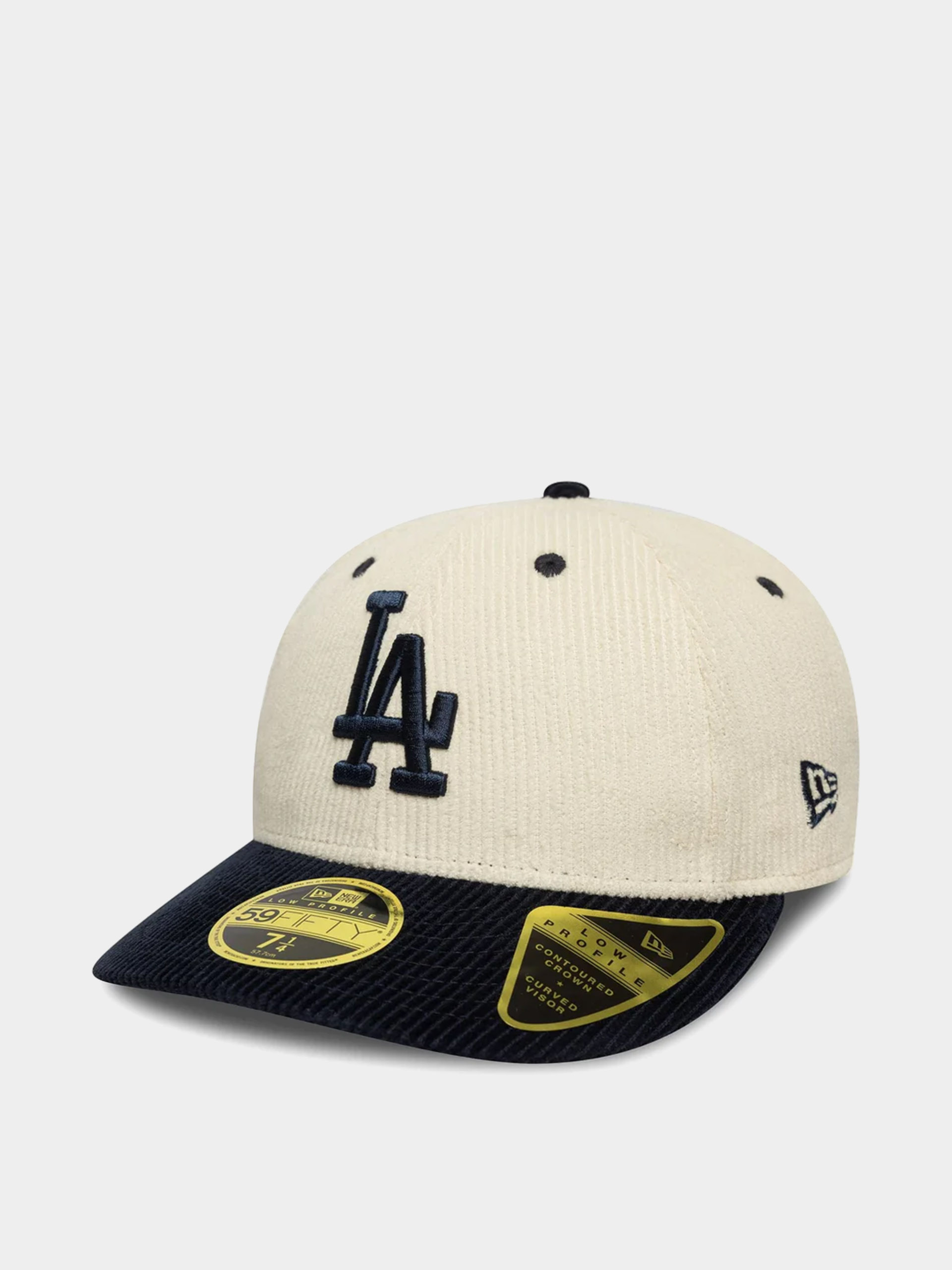 Czapka z daszkiem New Era Mlb Cord 59Fifty Lp Los Angeles Dodgers (light cream/navy)