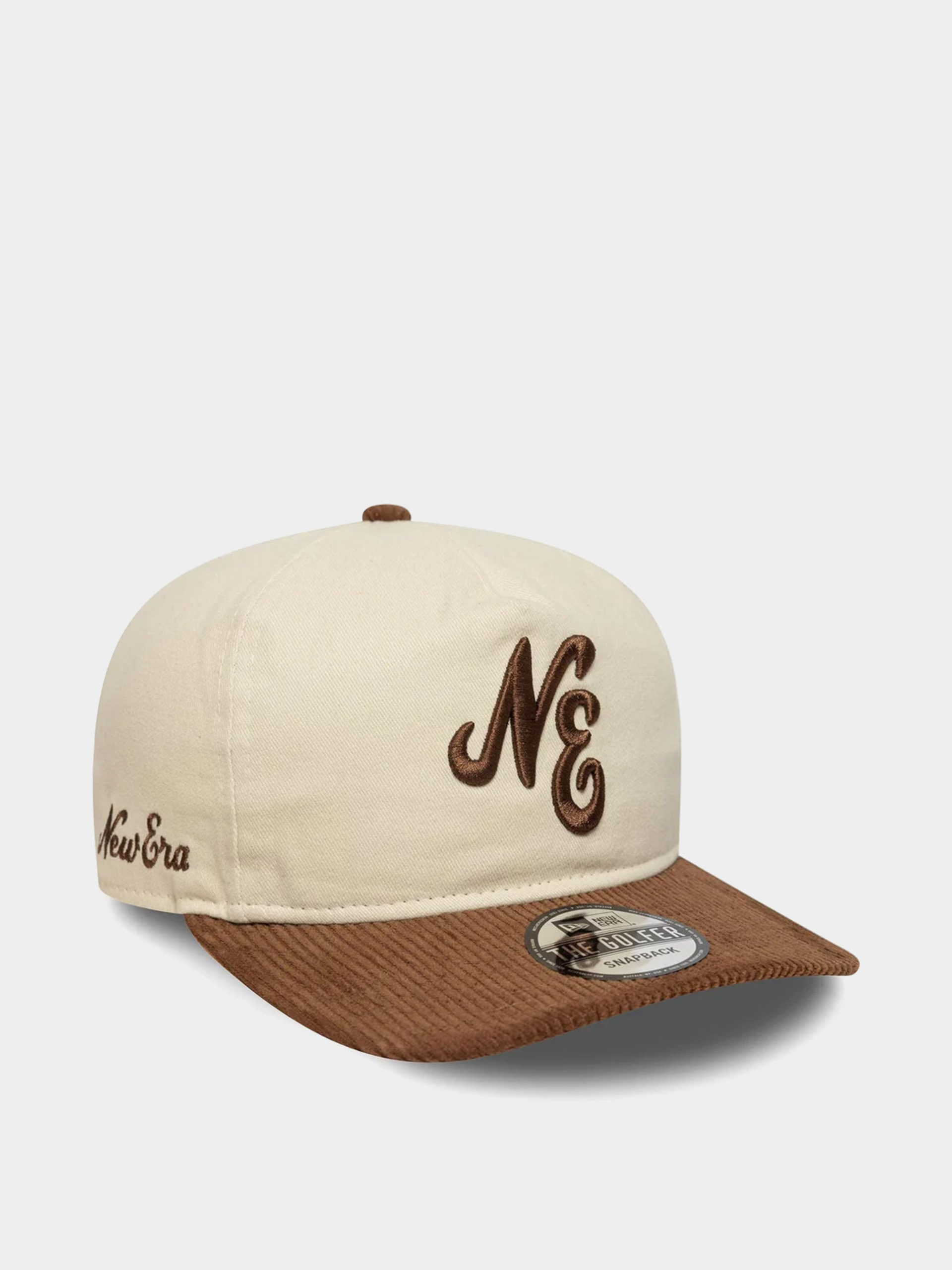 Czapka z daszkiem New Era Contrast Cord 19Twenty (stone/brown)