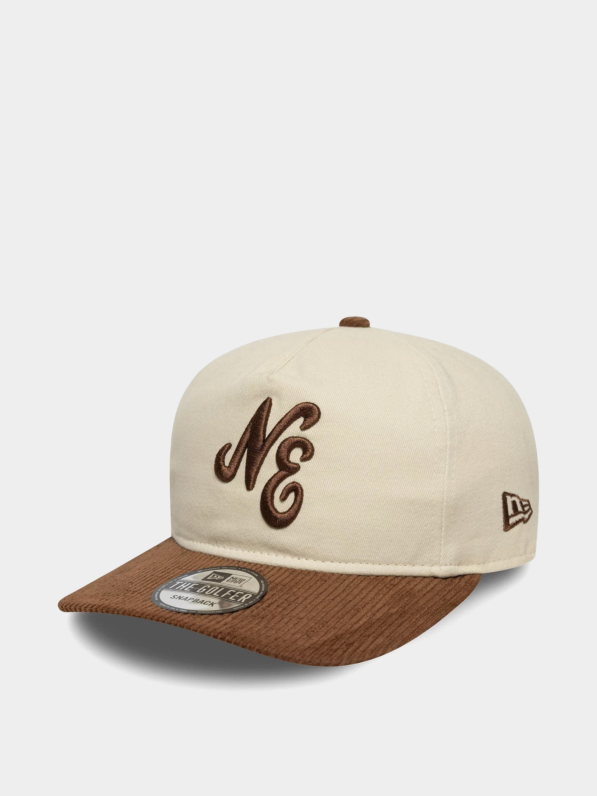 Czapka z daszkiem New Era Contrast Cord 19Twenty (stone/brown)