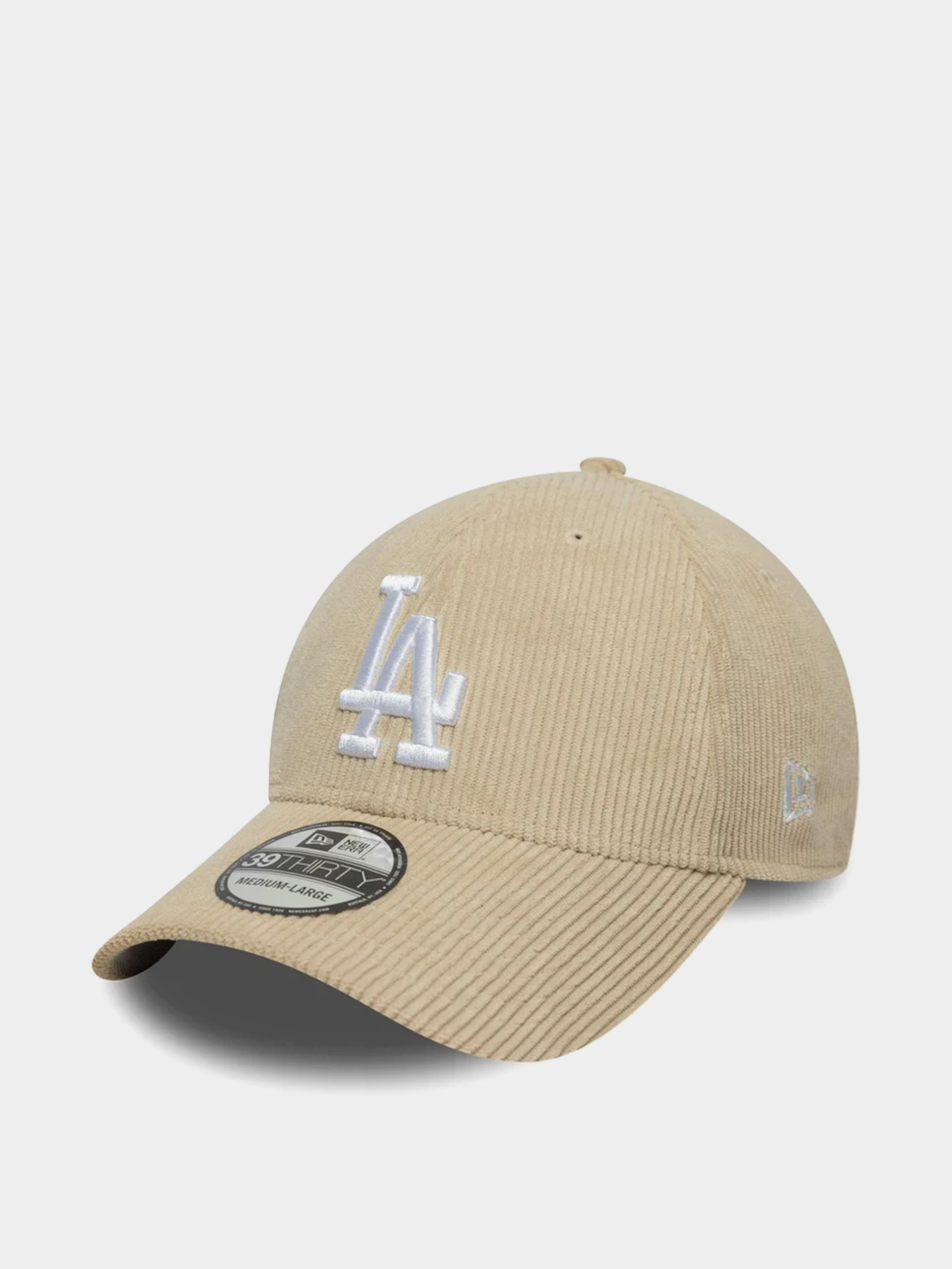 Czapka z daszkiem New Era Cord 39Thirty Los Angeles Dodgers (light cream)