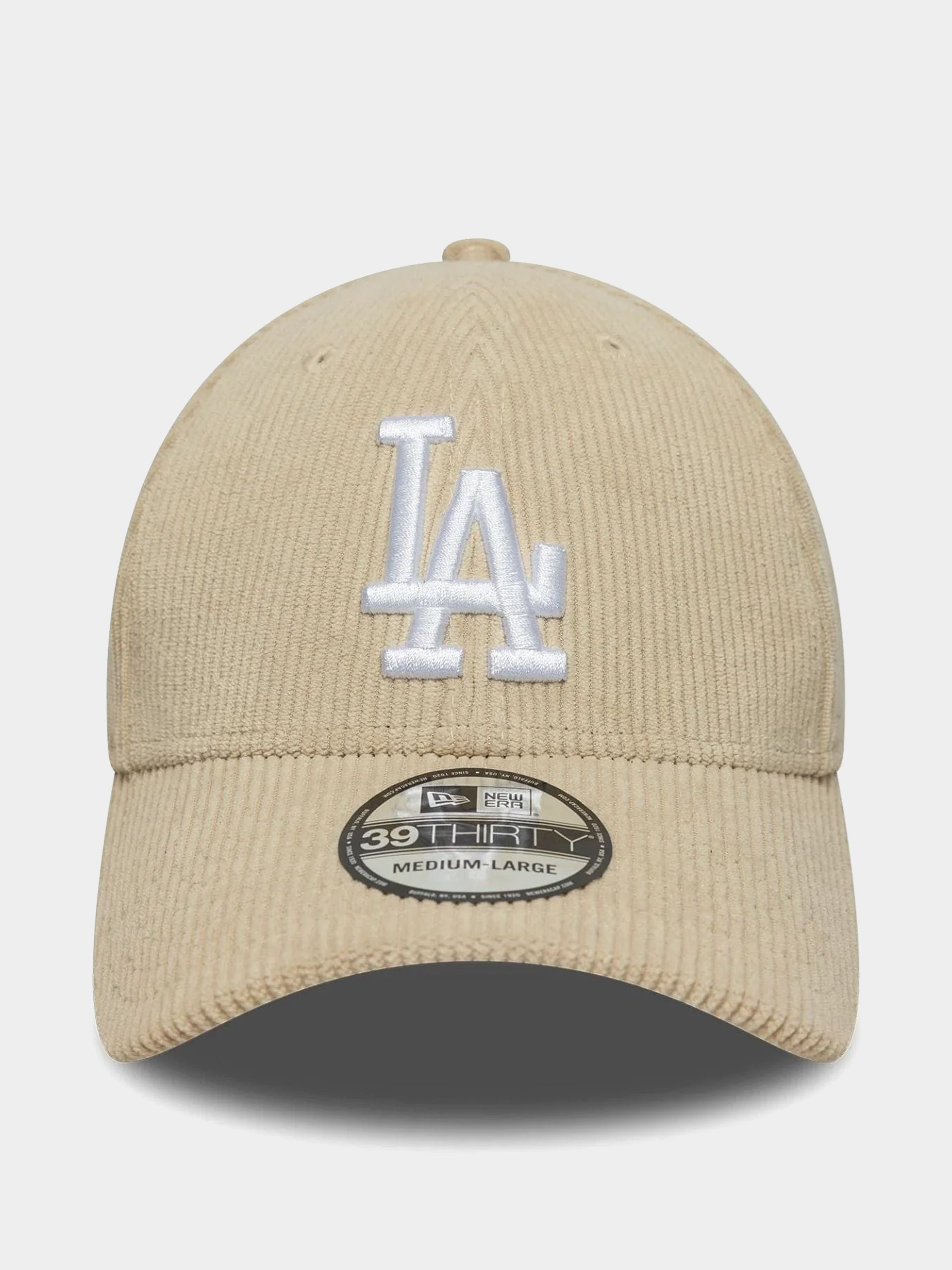 Czapka z daszkiem New Era Cord 39Thirty Los Angeles Dodgers (light cream)