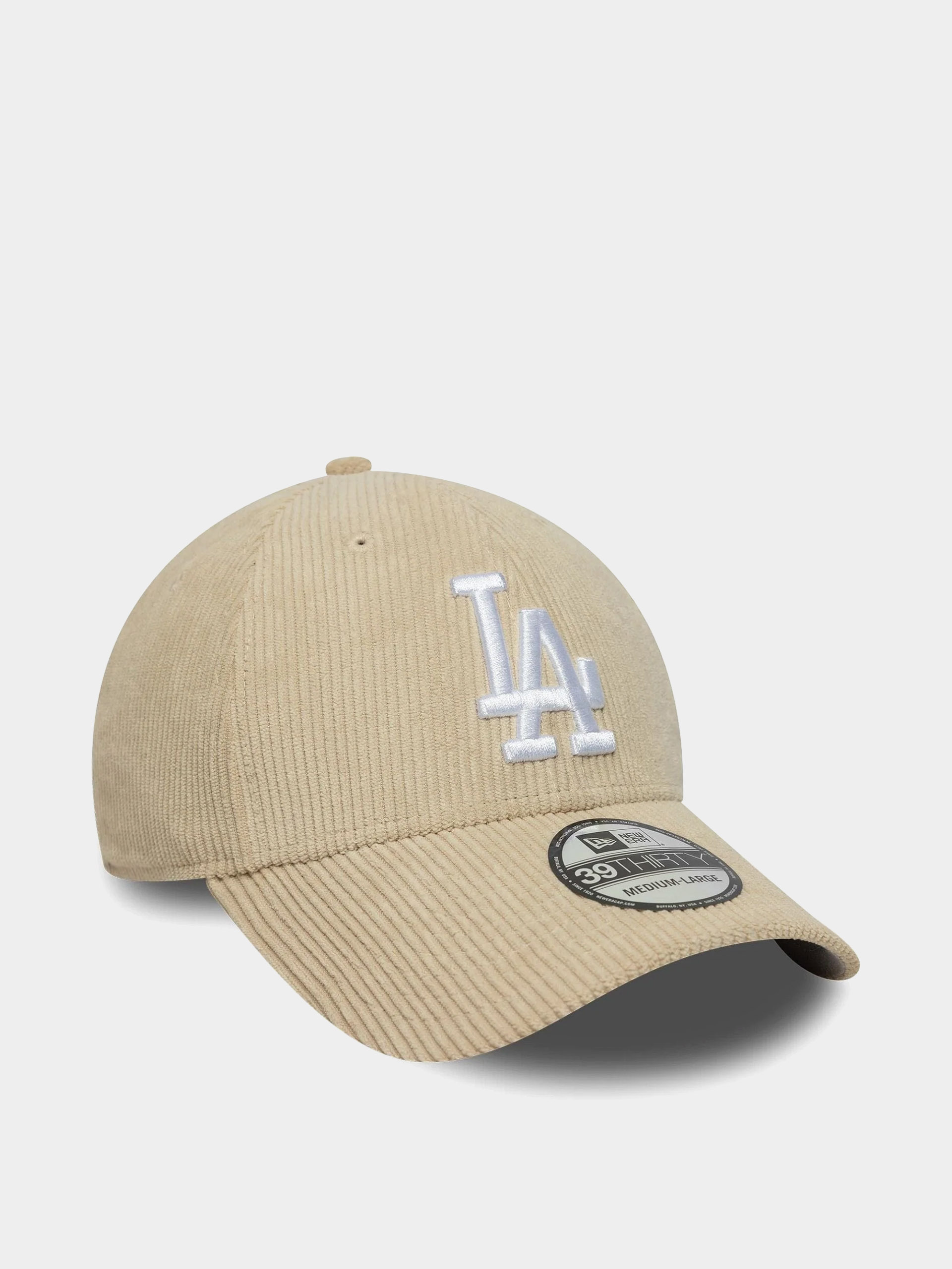Czapka z daszkiem New Era Cord 39Thirty Los Angeles Dodgers (light cream)