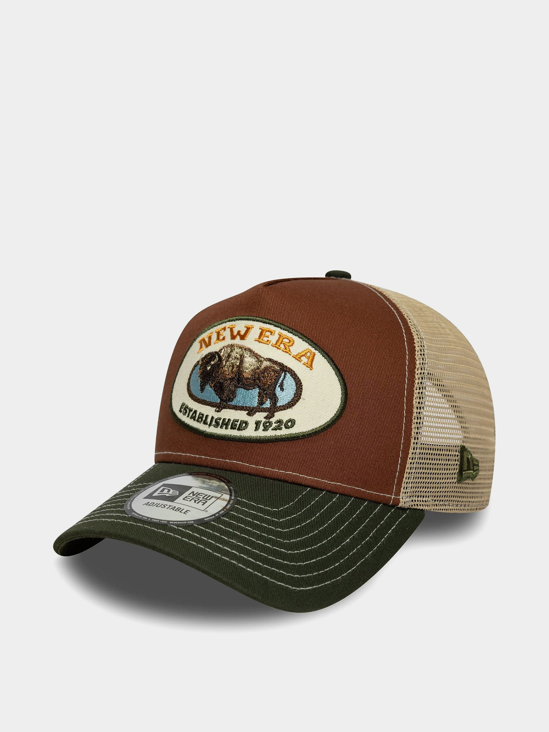 Czapka z daszkiem New Era Animal Patch Trucker (brown)