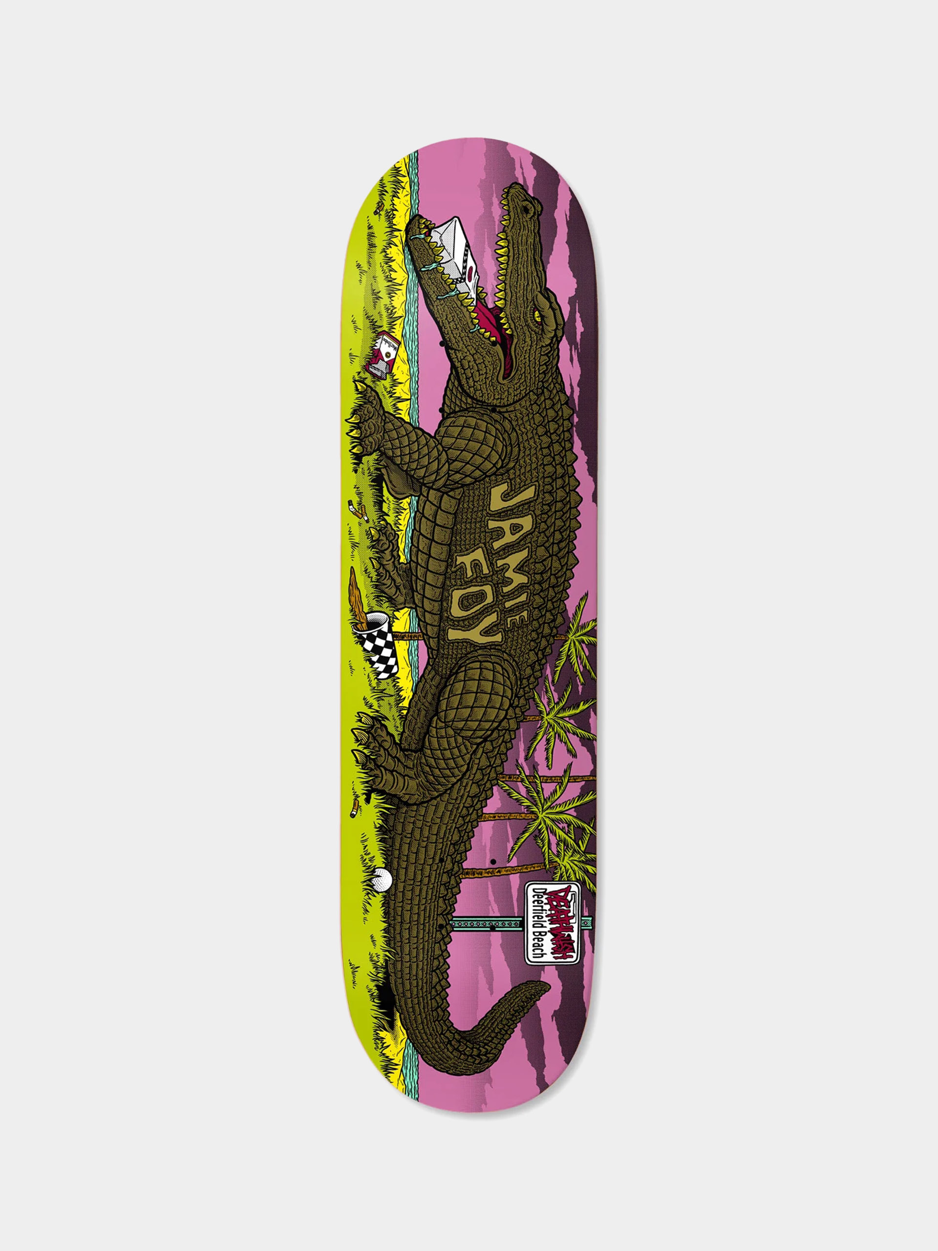Deck Deathwish Deerfield Mascot (pink/green)