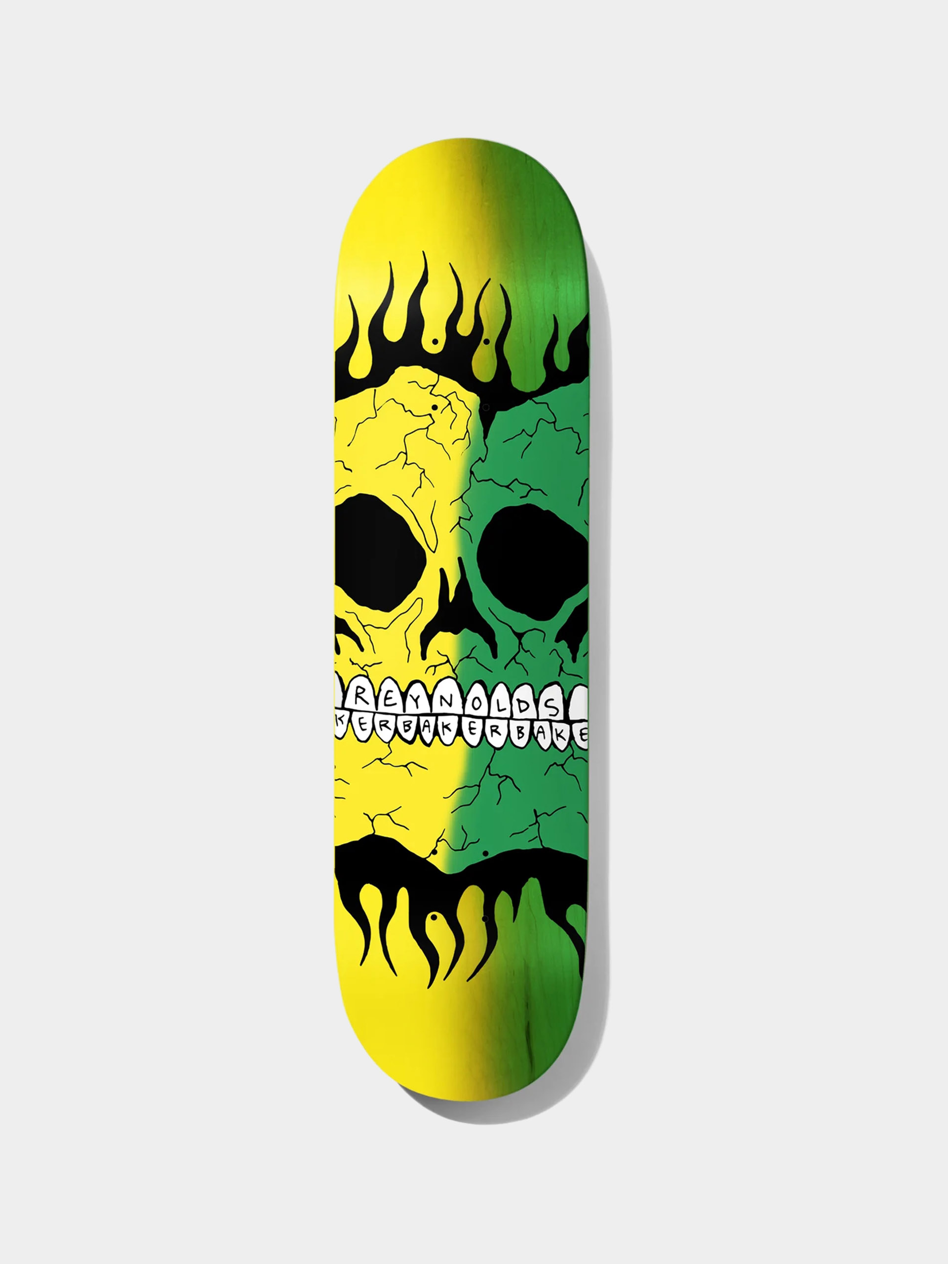 Deck Baker Rasta Skull (yellow/green)