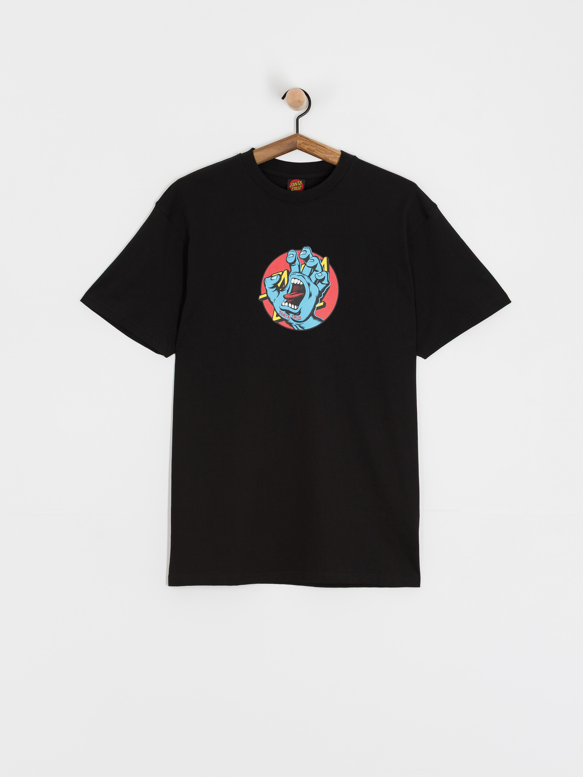 T-shirt Santa Cruz Hand Dot Front (black)