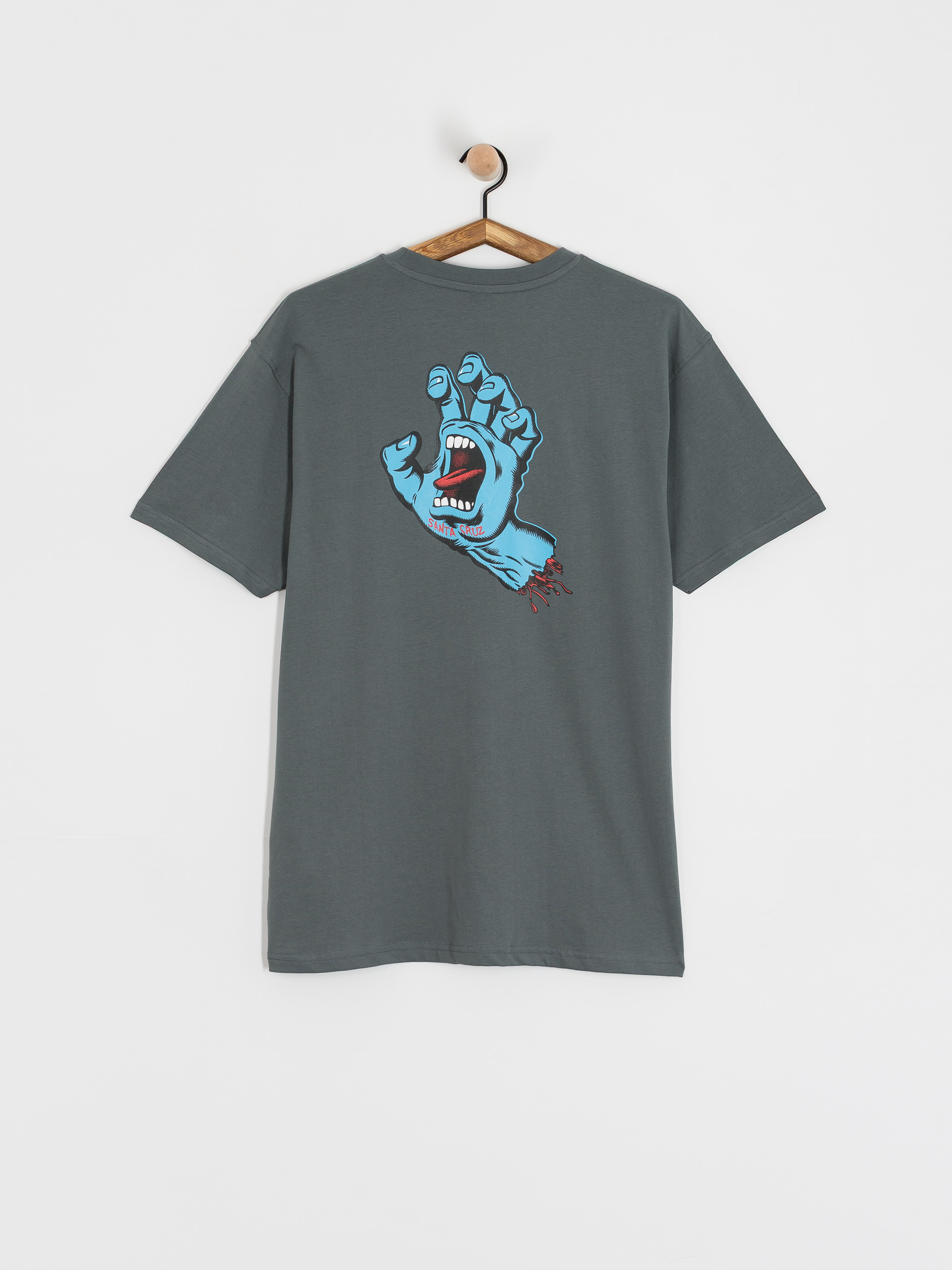 T-shirt Santa Cruz Screaming Hand Chest (storm grey)