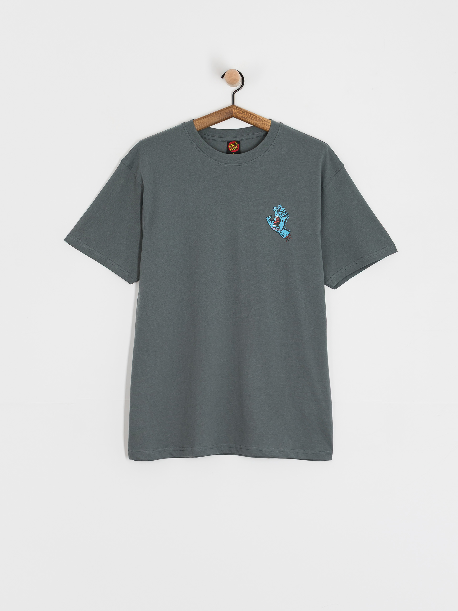 T-shirt Santa Cruz Screaming Hand Chest (storm grey)