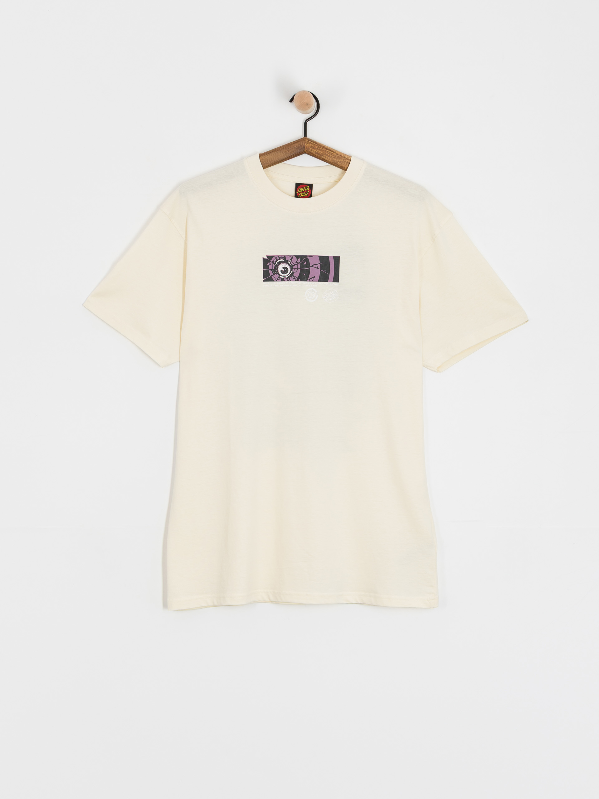 T-shirt Santa Cruz Roskopp Dissect Strip (unbleached cotton)