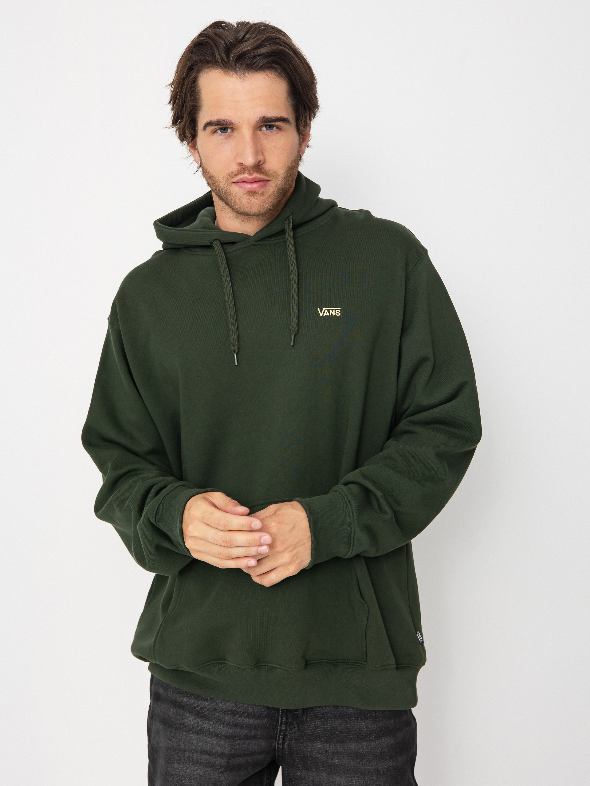 Bluza z kapturem Vans Left Chest II Loose HD (dried kelp)