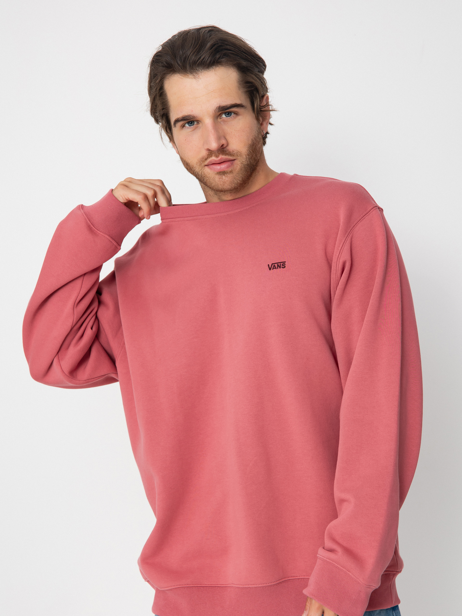 Bluza Vans Left Chest II Loose Crew (mauvewood)