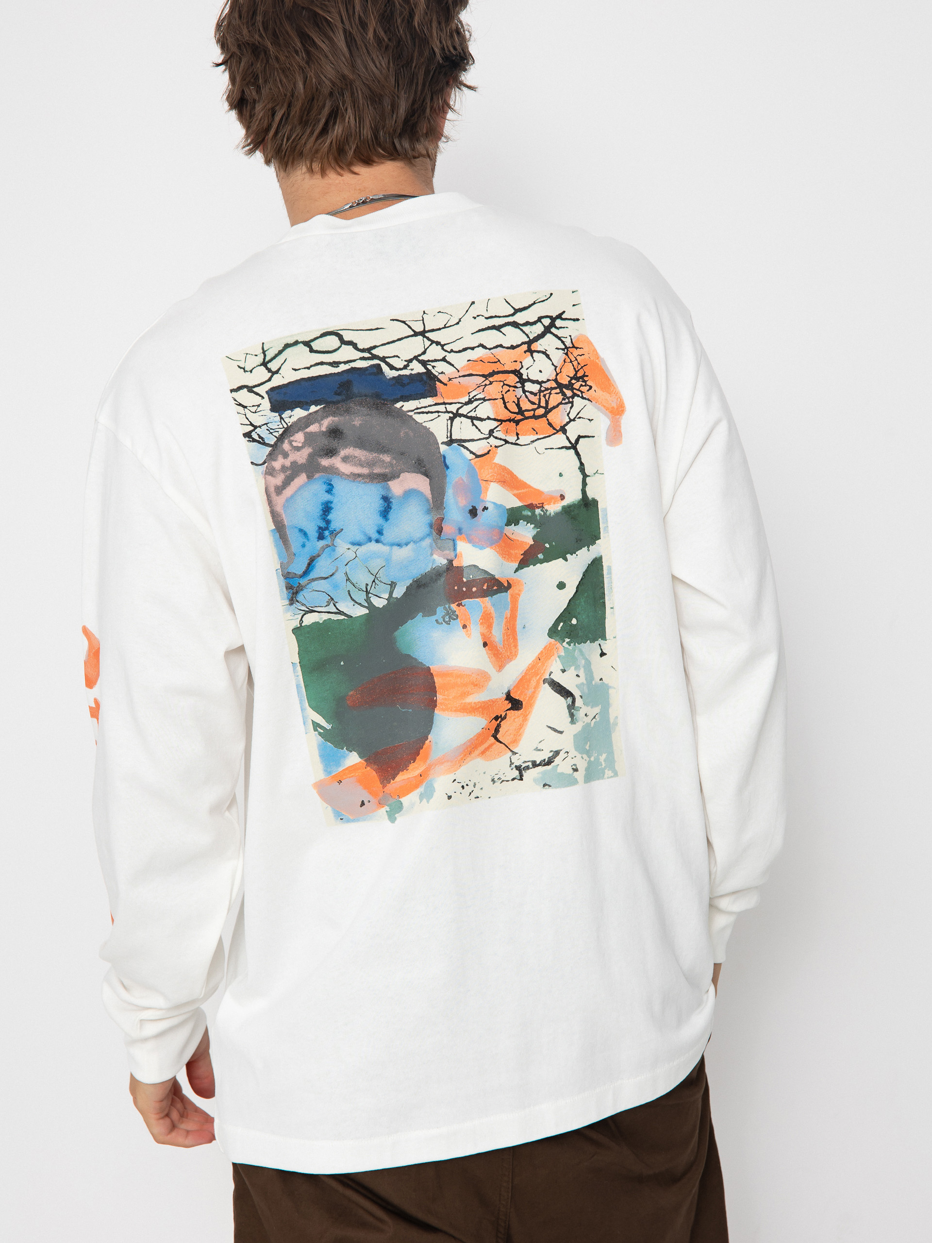 Longsleeve Vans Raw Instinct (mountain essentials marshmallow)