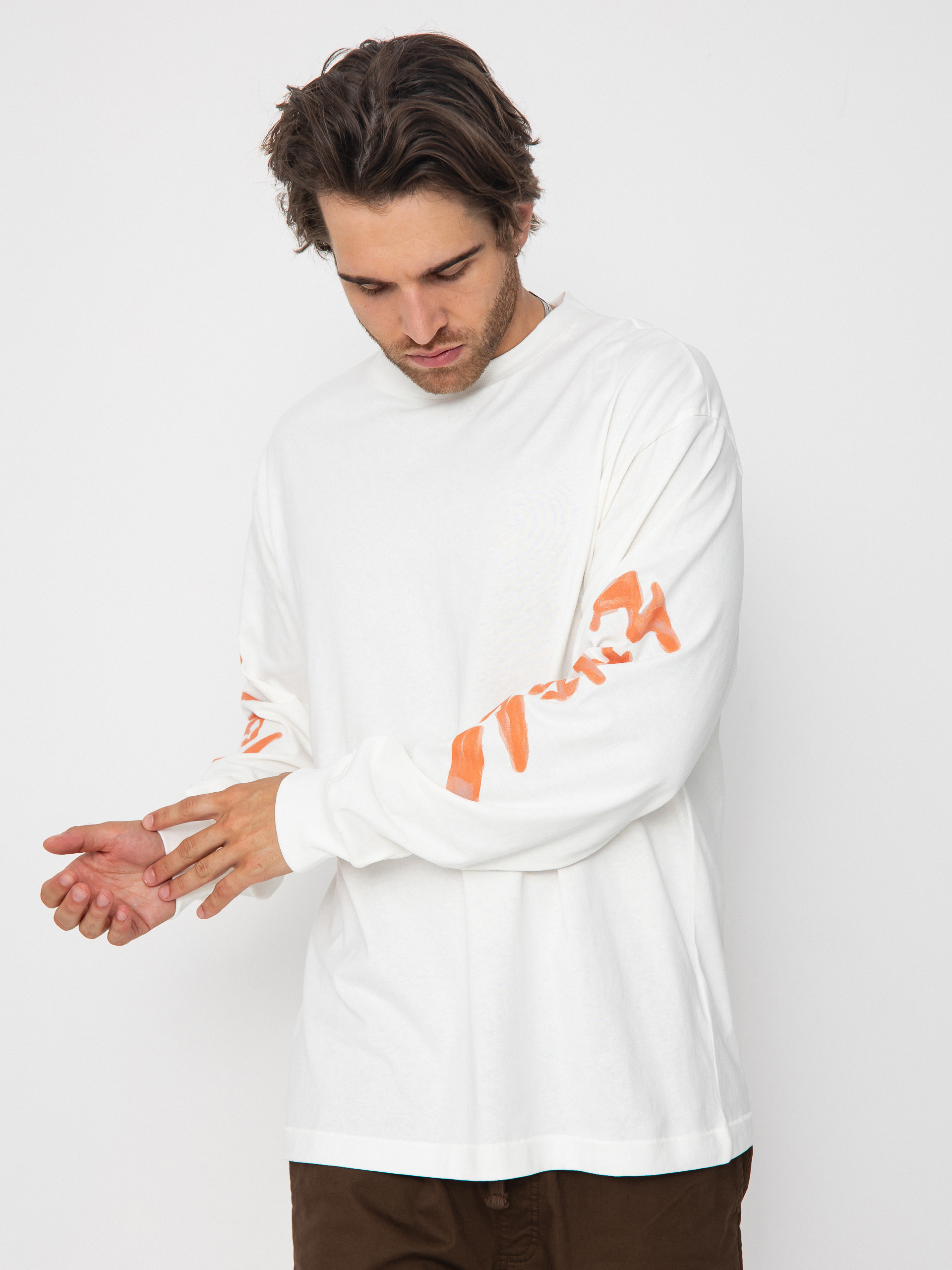 Longsleeve Vans Raw Instinct (mountain essentials marshmallow)