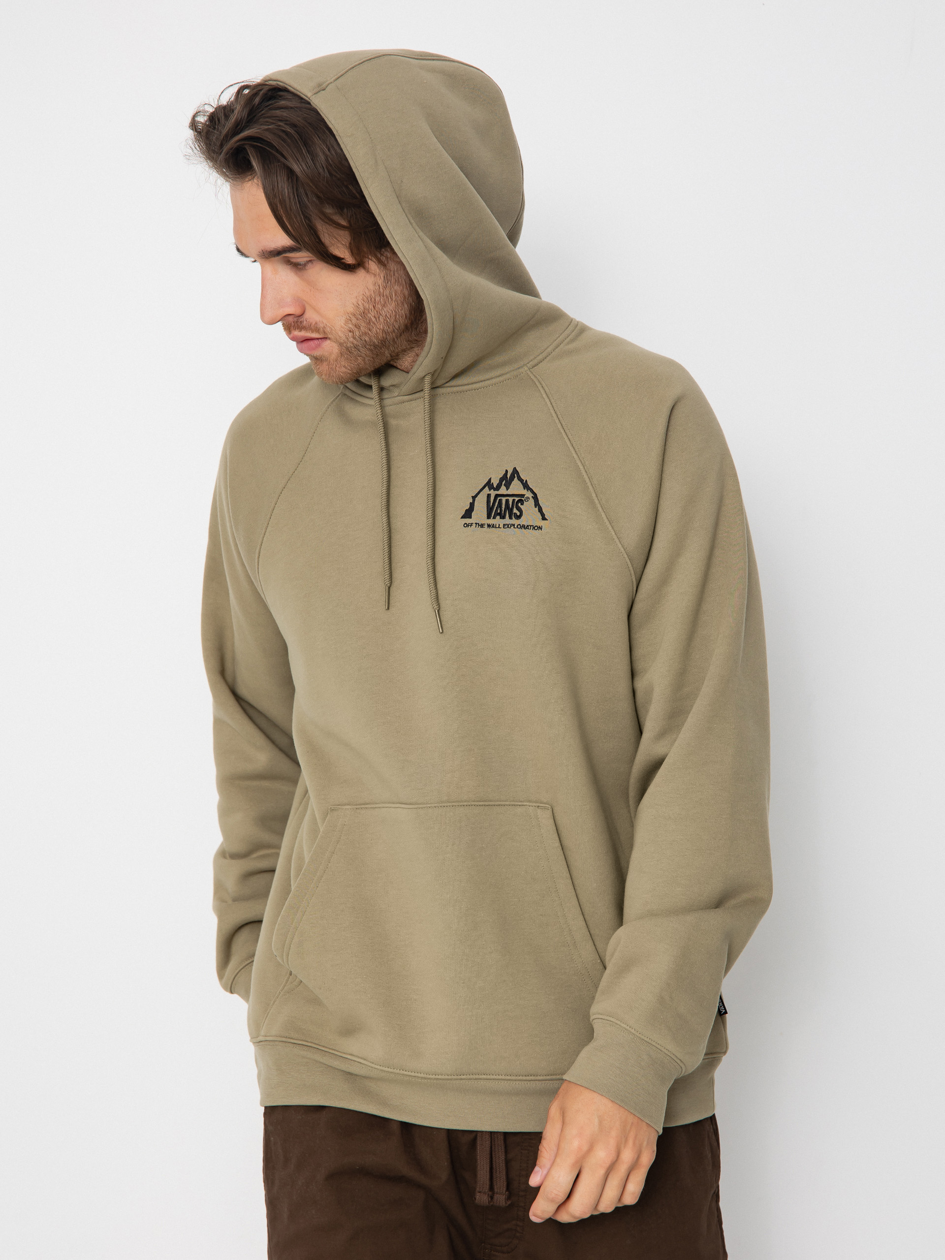 Bluza z kapturem Vans Mte Crestline Logo HD (bay leaf)