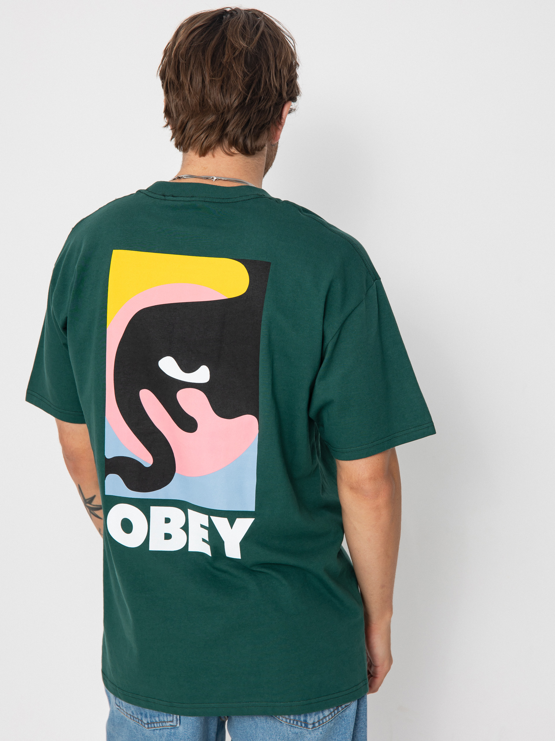 T-shirt OBEY Obey Quarter Icon (rainforest)