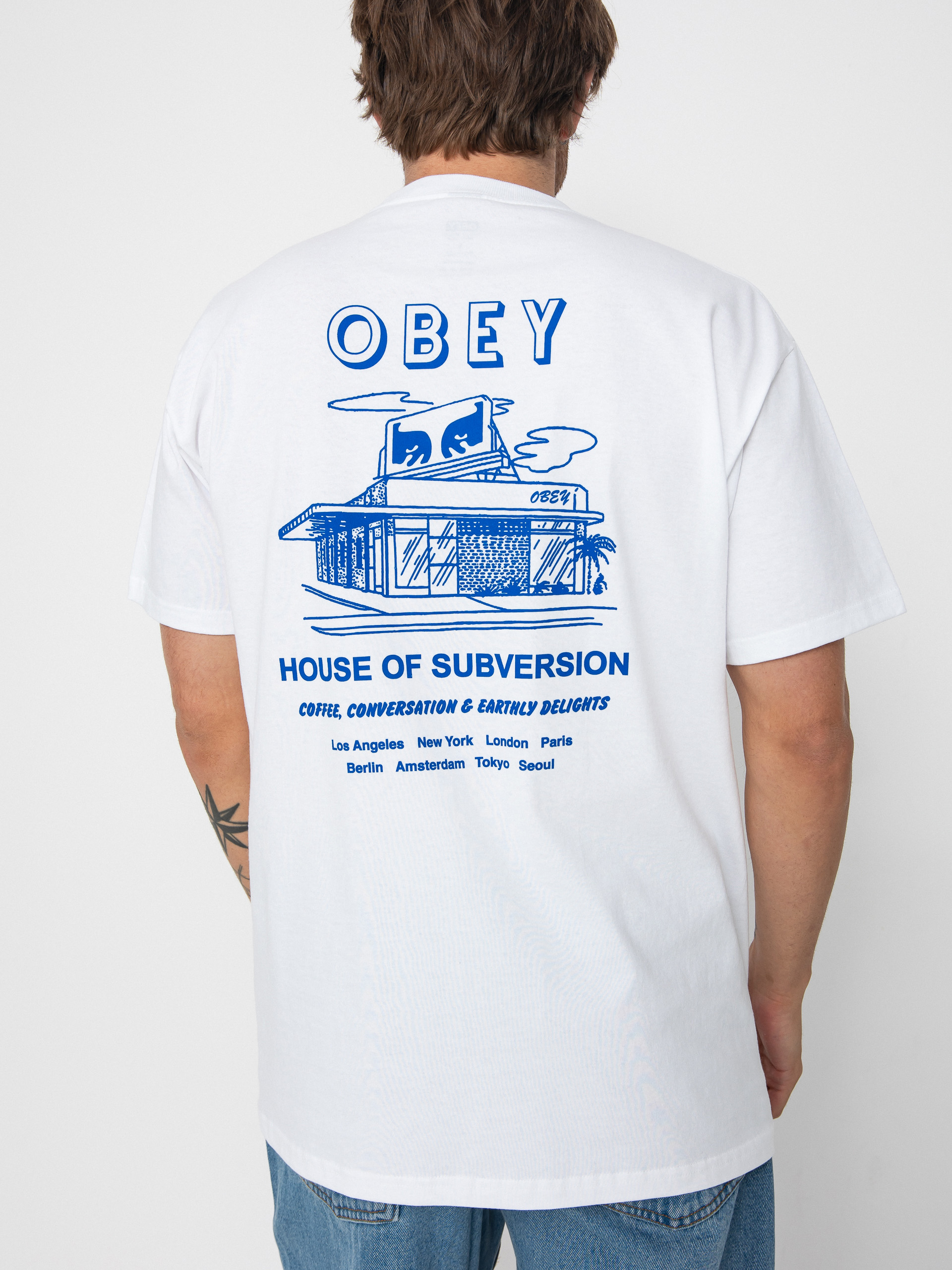 T-shirt OBEY Obey House Of Subversion (white)