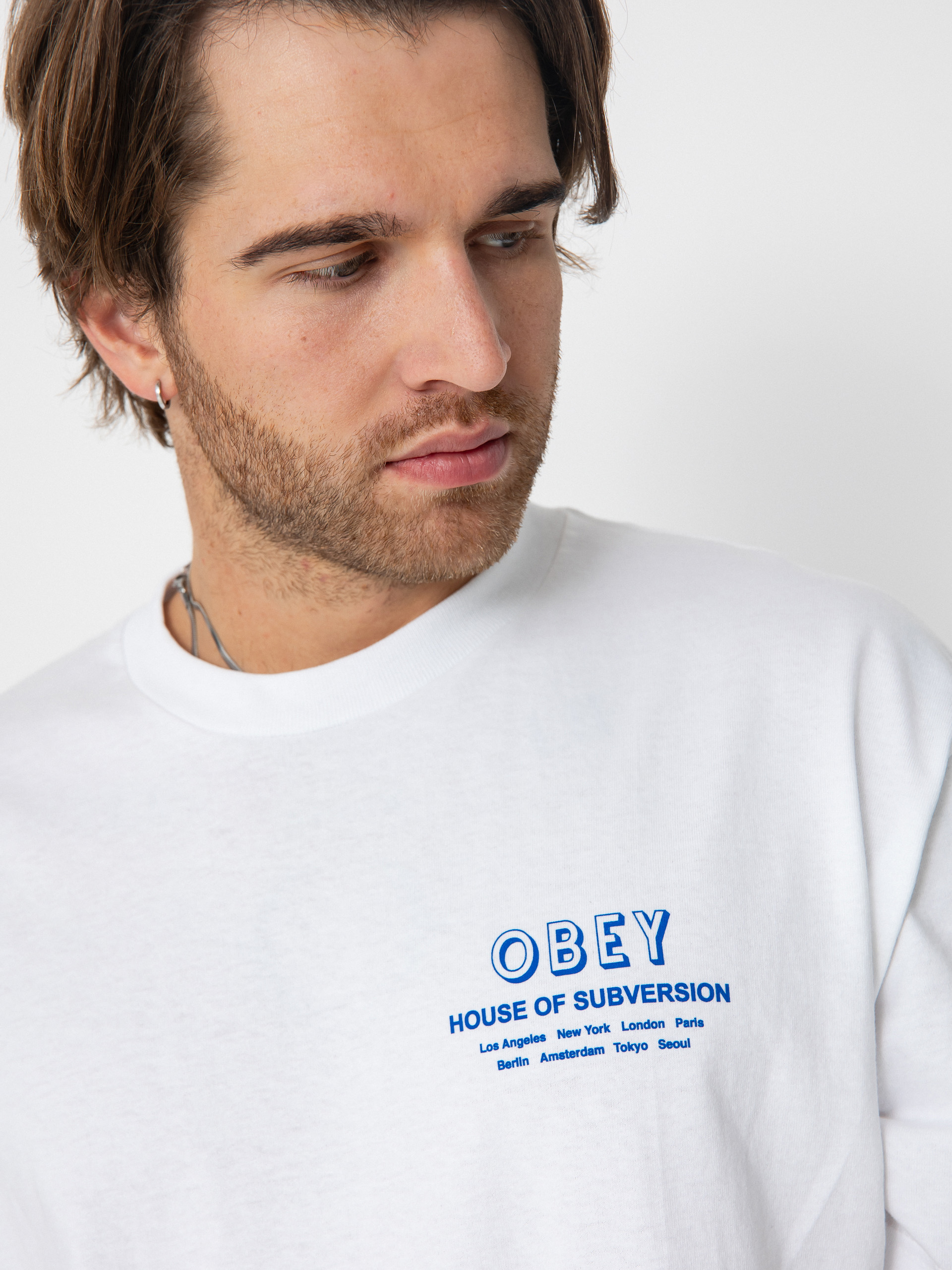T-shirt OBEY Obey House Of Subversion (white)
