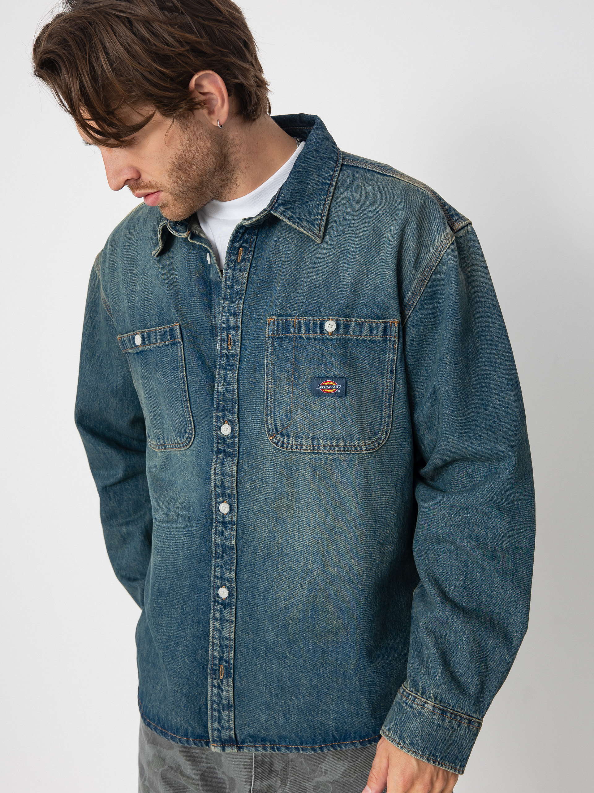 Koszula Dickies Mechanic (khaki tinted blue)