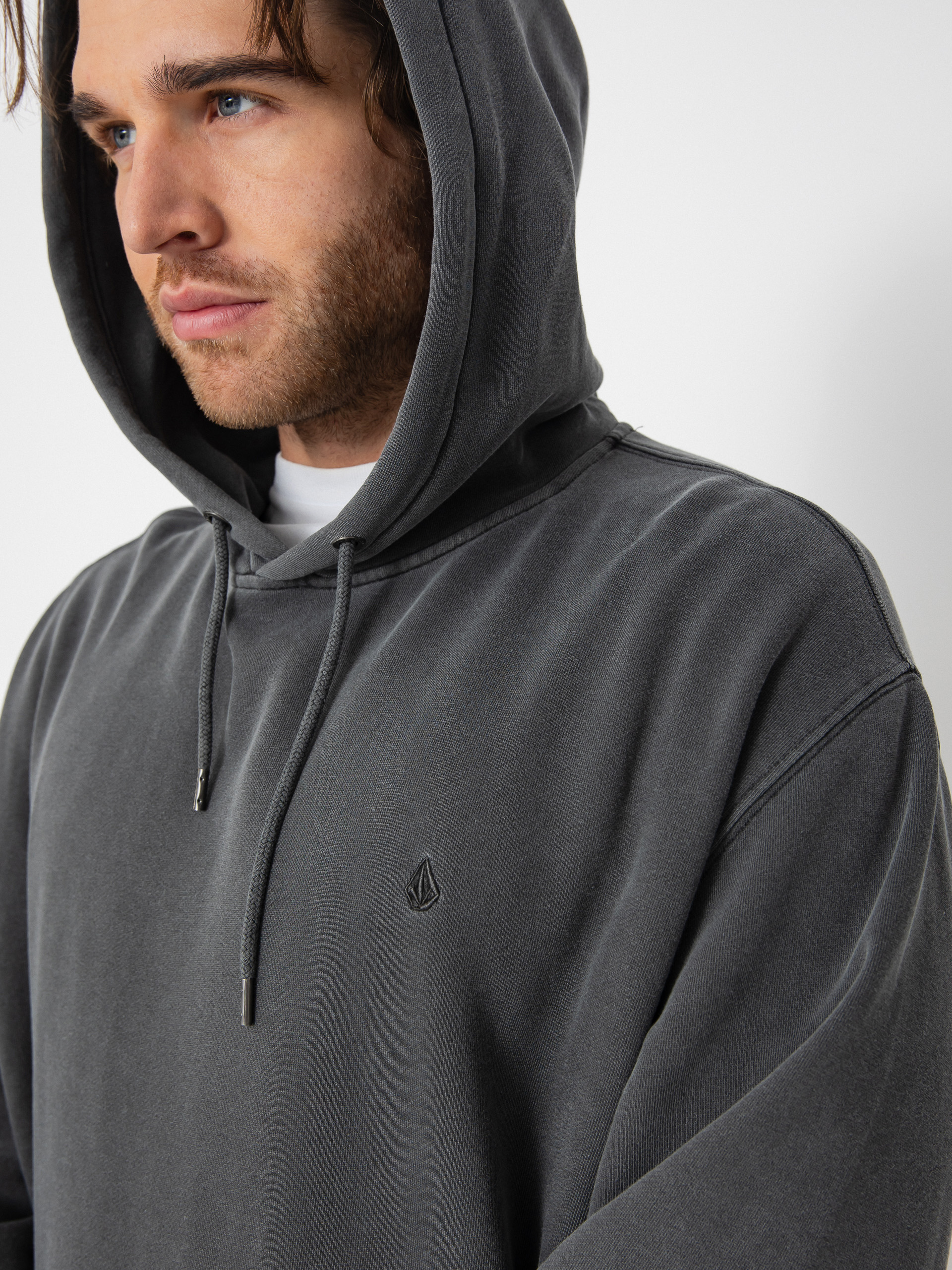 Bluza z kapturem Volcom Single Stone Pw HD (asphalt black)