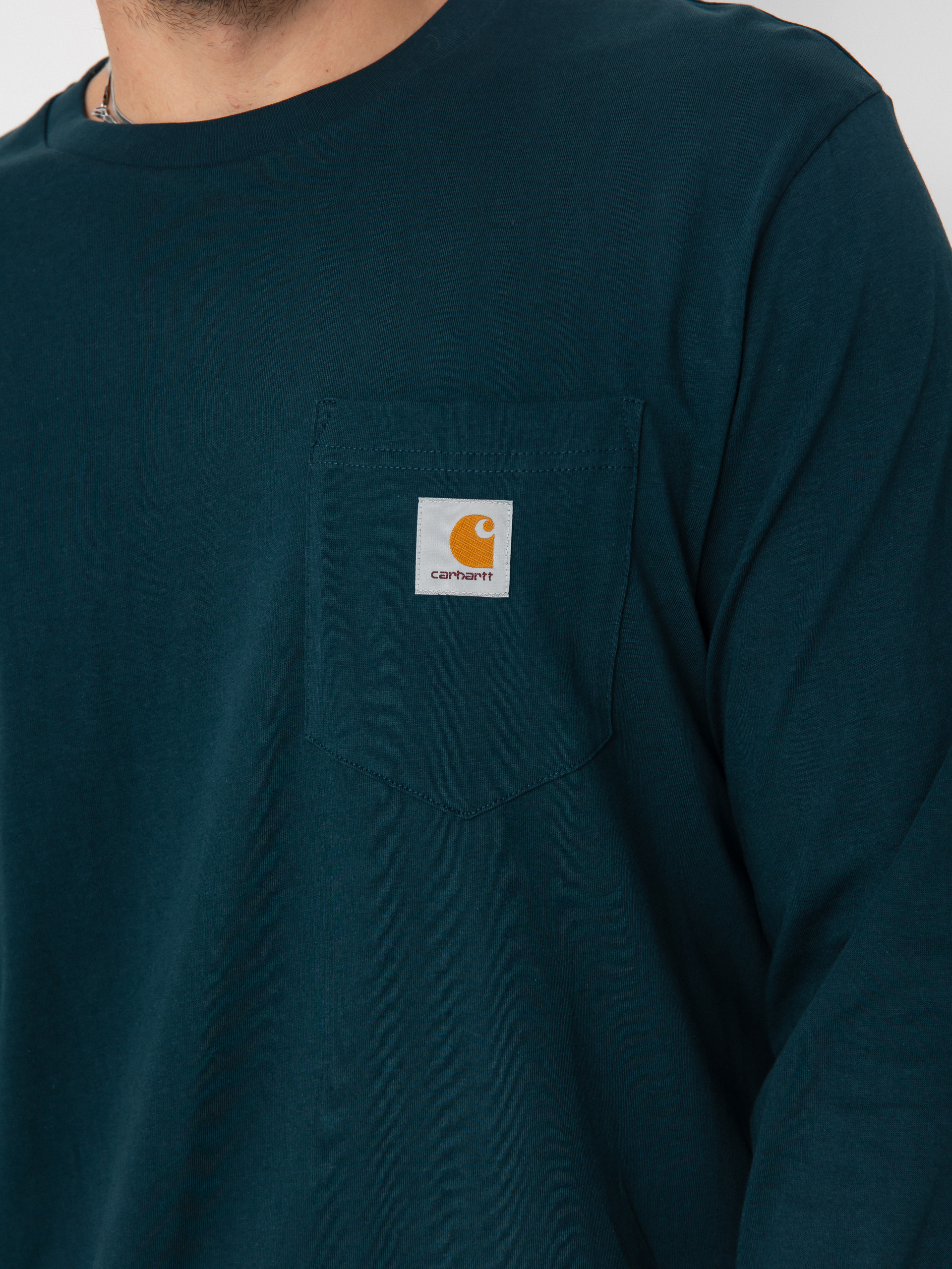 Longsleeve Carhartt WIP Pocket (deep lagoon)