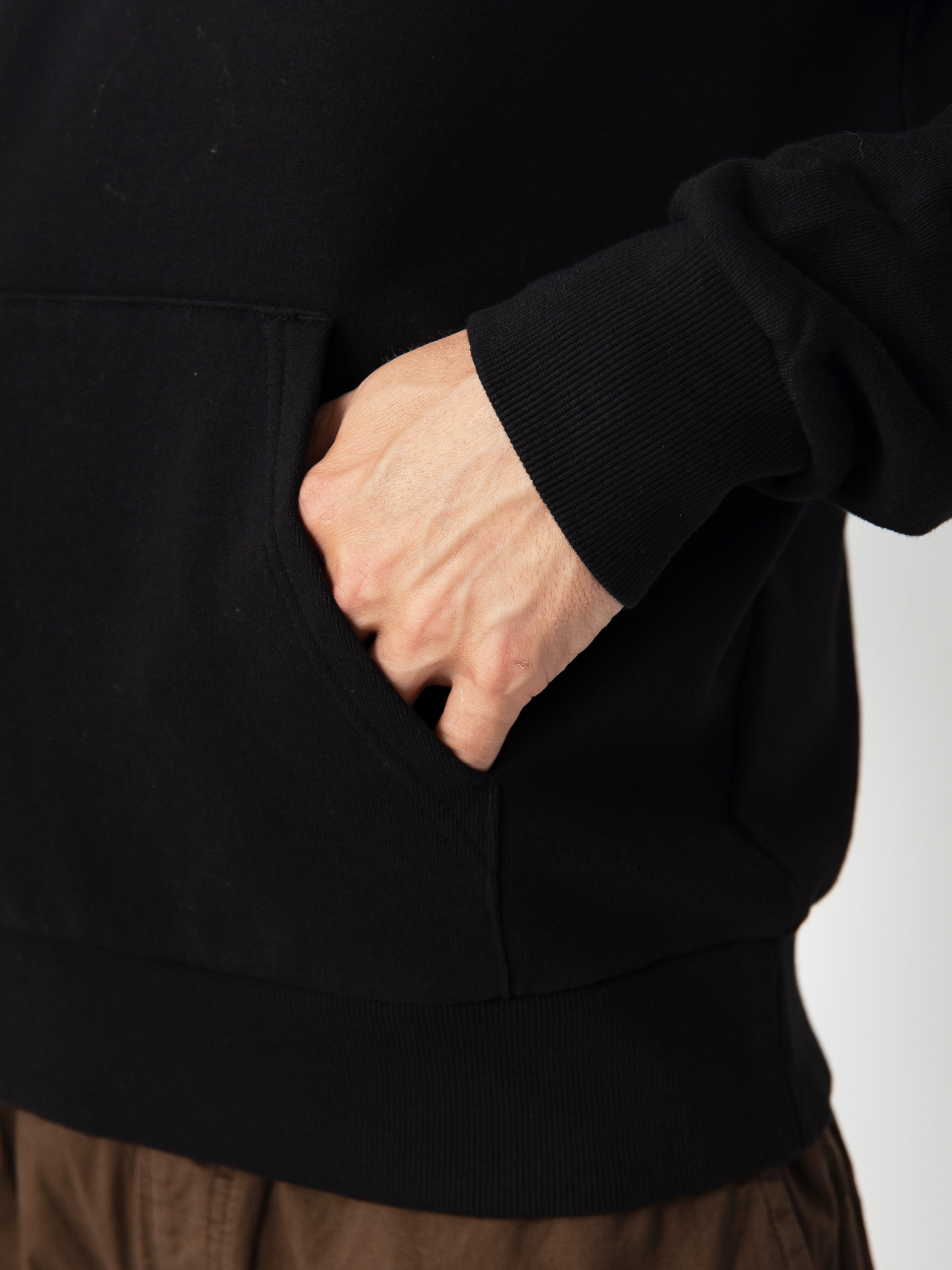 Bluza z kapturem Carhartt WIP Script Embroidery HD (black/white)