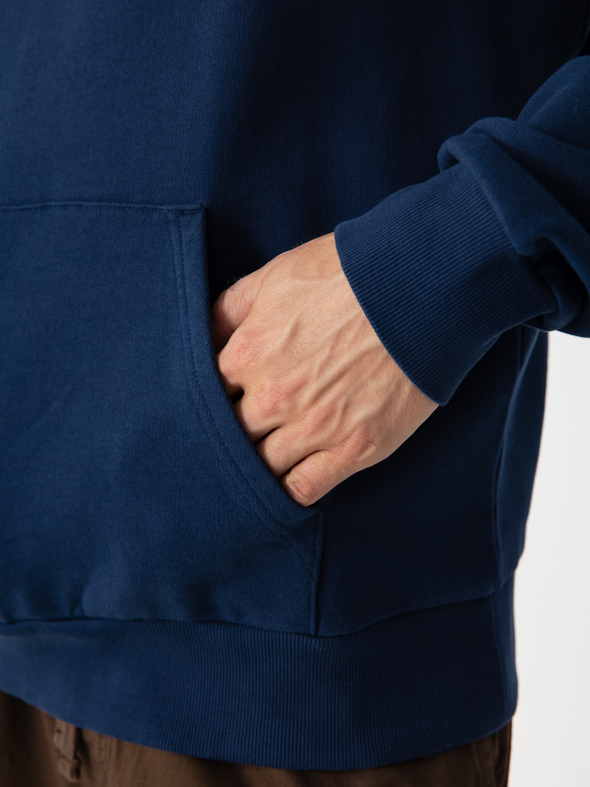 Bluza z kapturem Carhartt WIP Script Embroidery HD (jupiter/white)