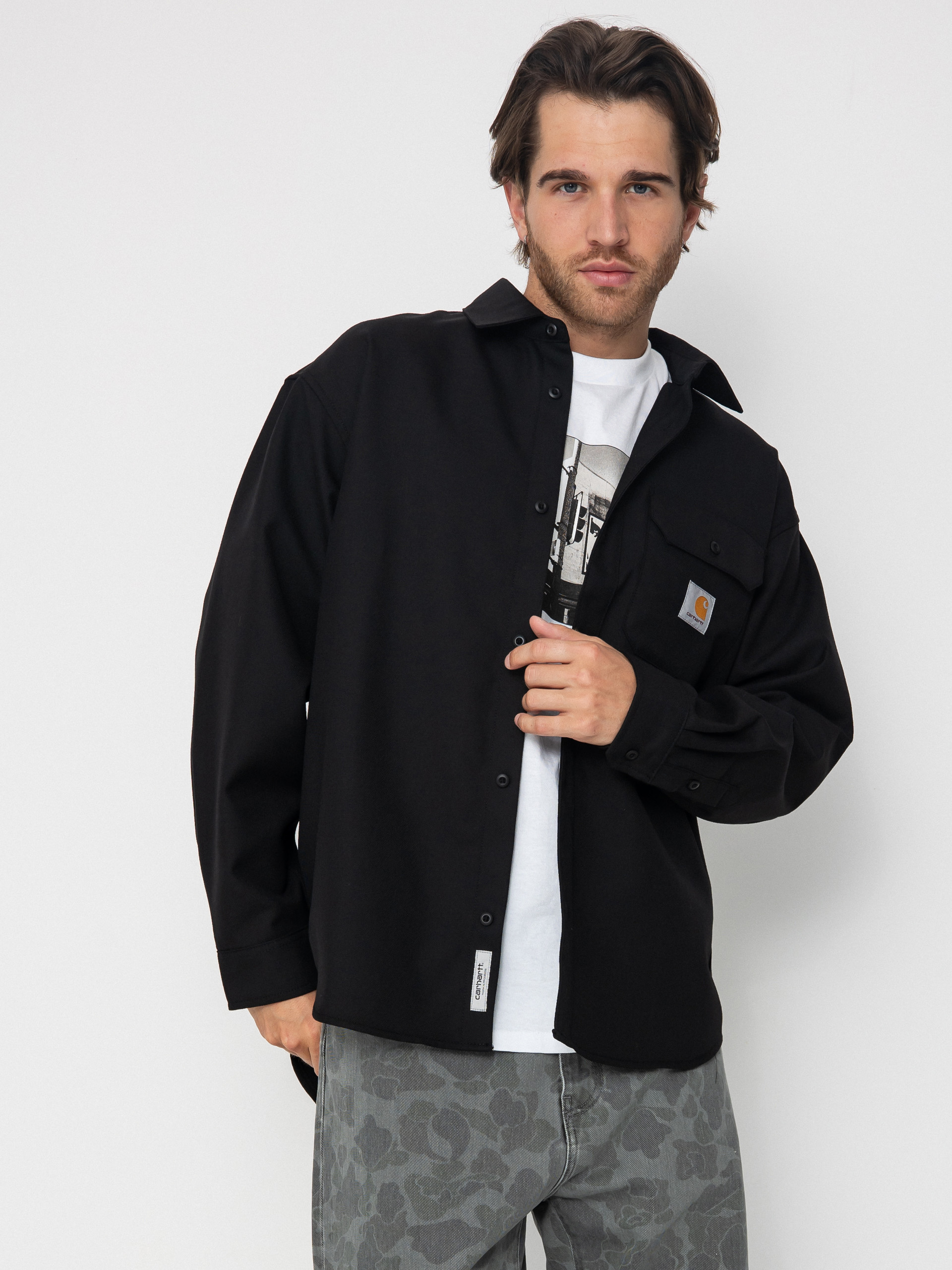 Koszula Carhartt WIP Ray (black/rigid)