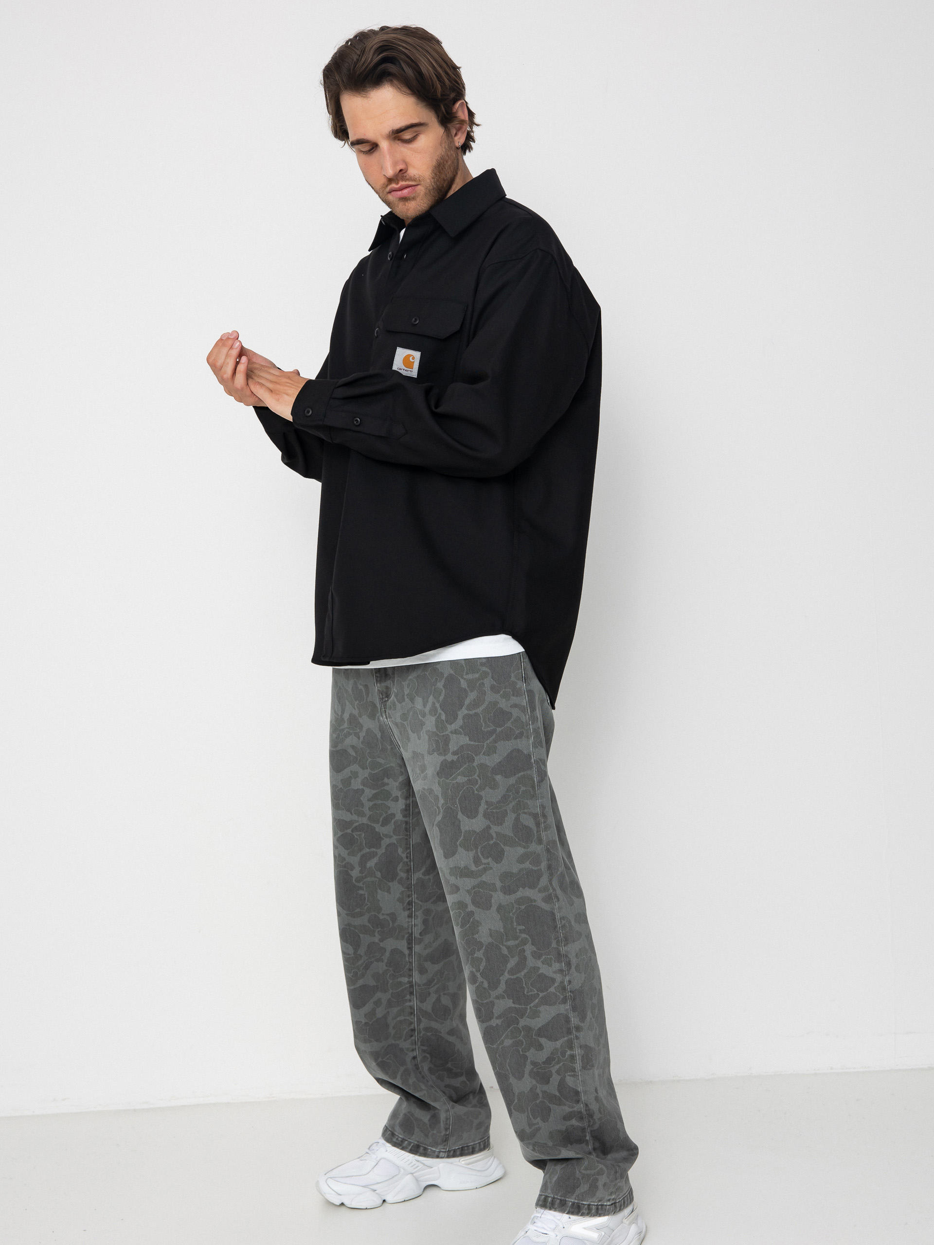 Koszula Carhartt WIP Ray (black/rigid)