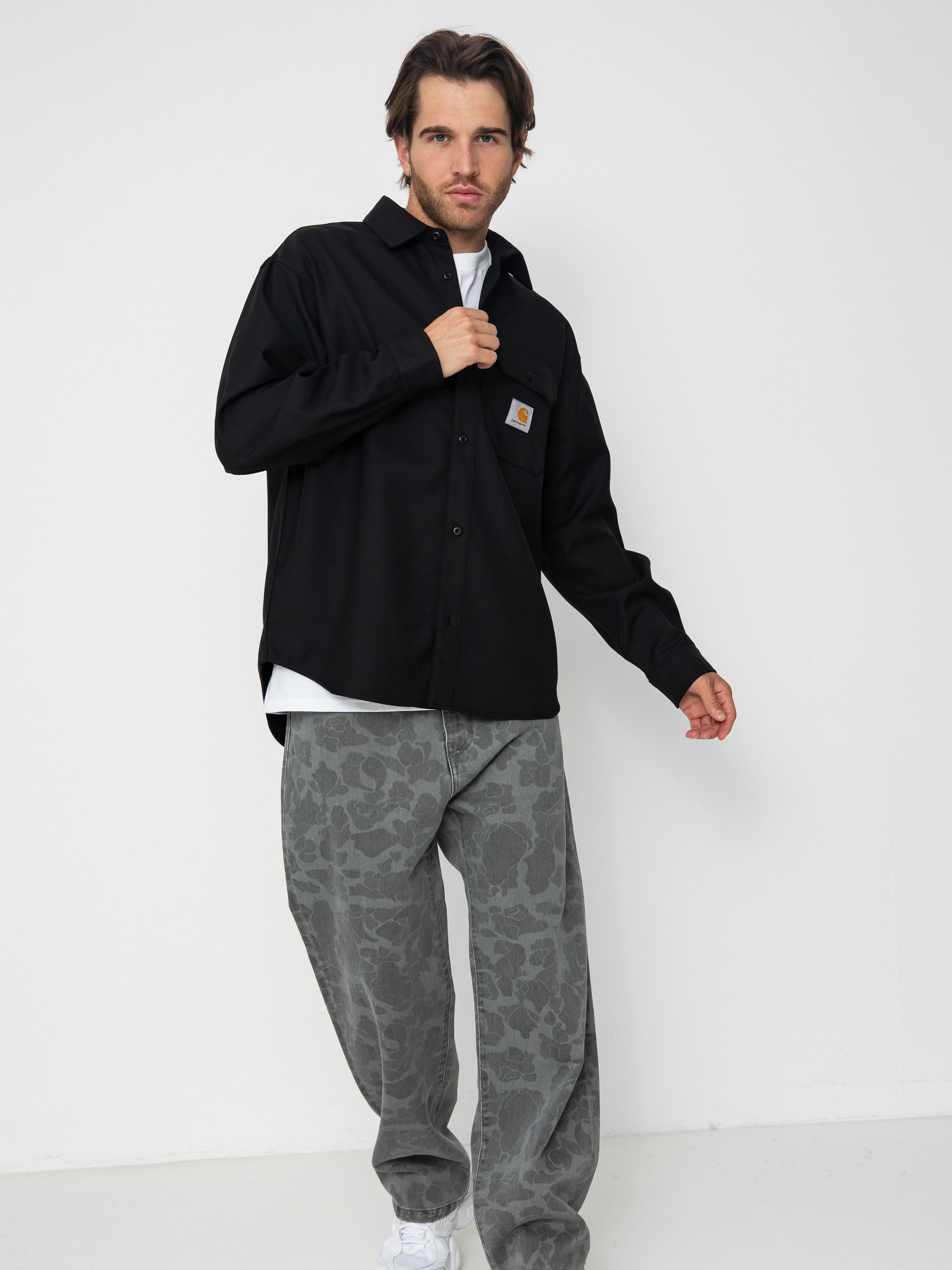 Koszula Carhartt WIP Ray (black/rigid)