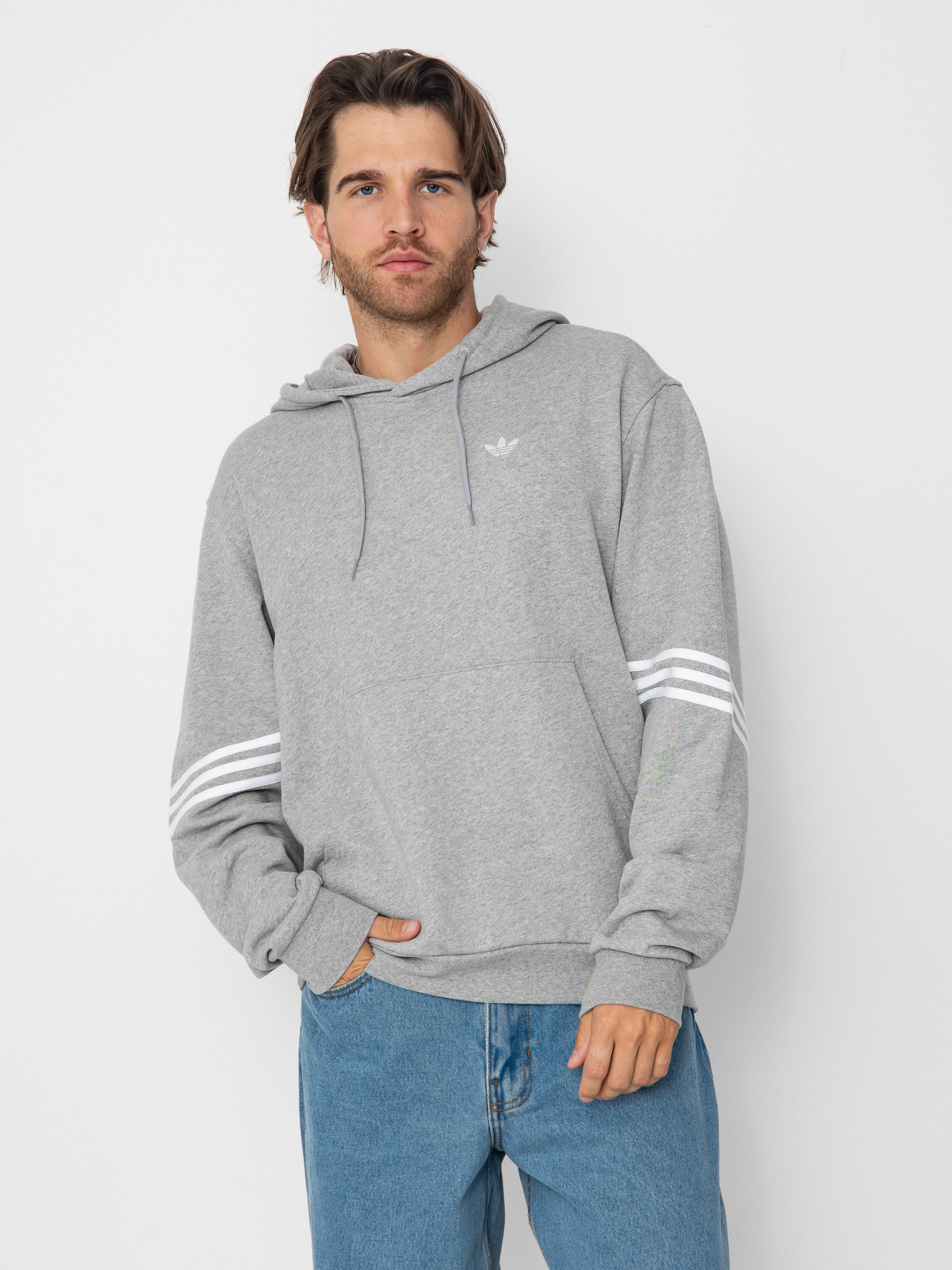 Bluza z kapturem adidas Classic HD (mgreyh/white)