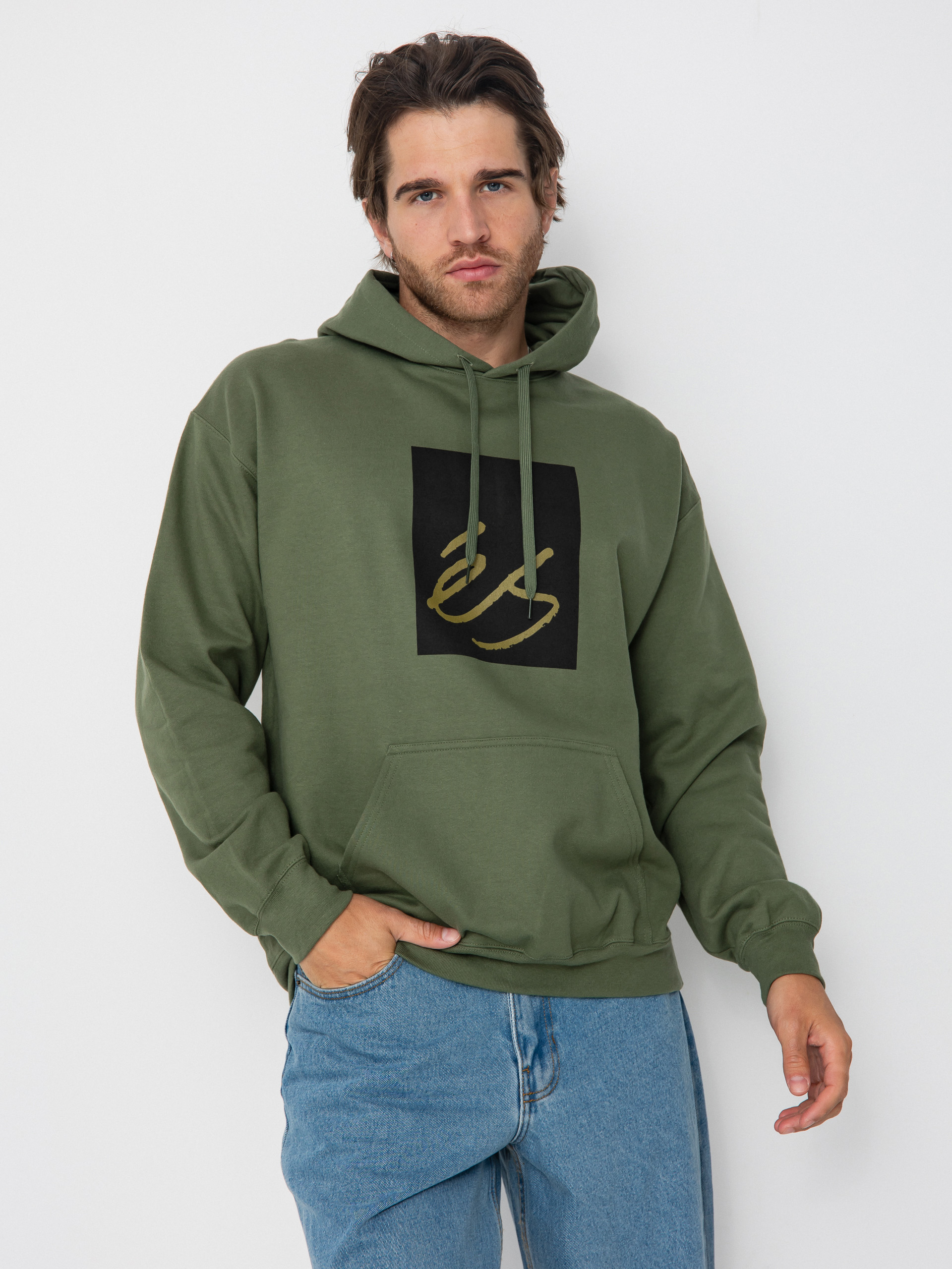 Bluza z kapturem eS Main Block HD (hunter green)