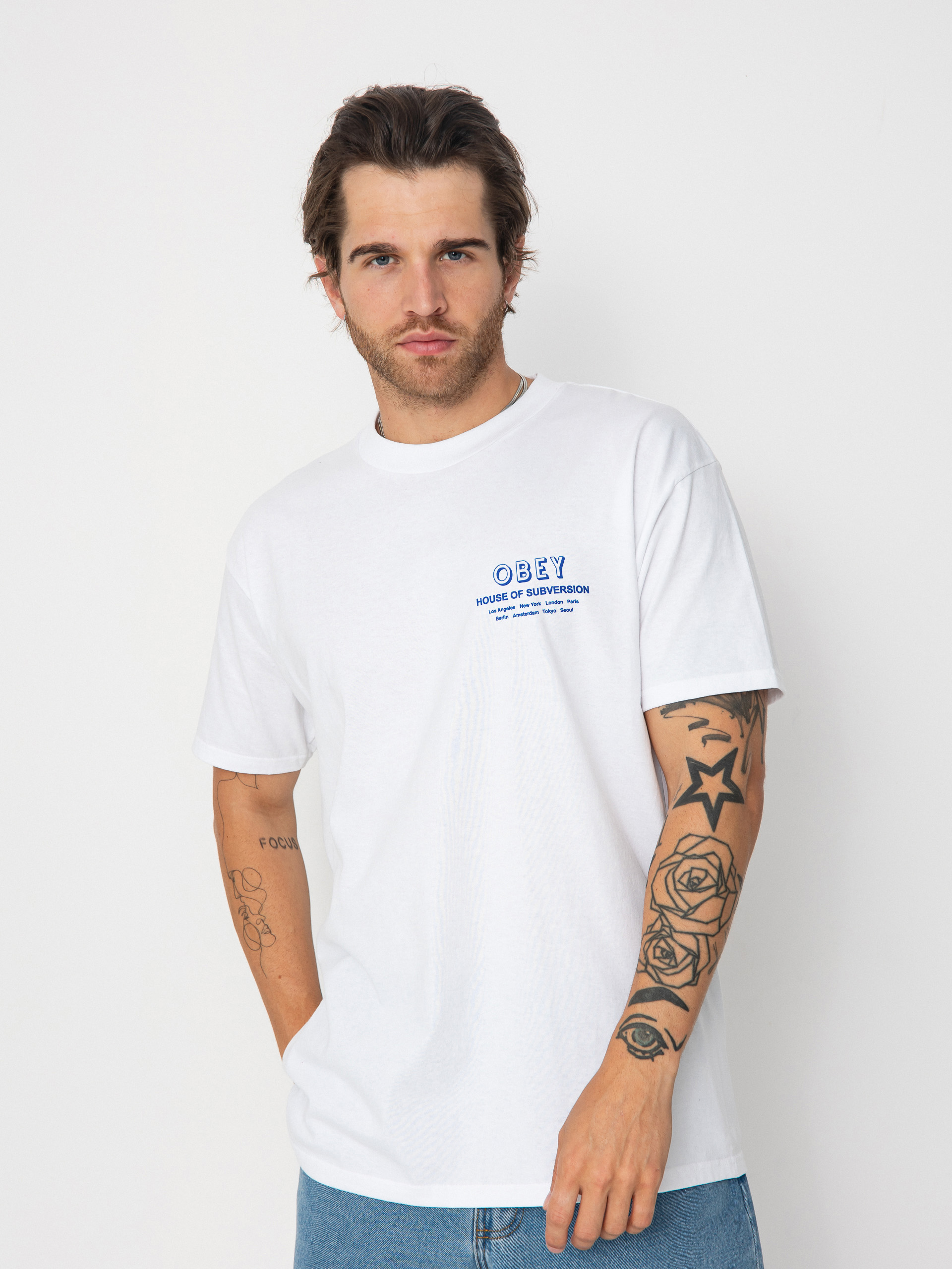 T-shirt OBEY Obey House Of Subversion (white)