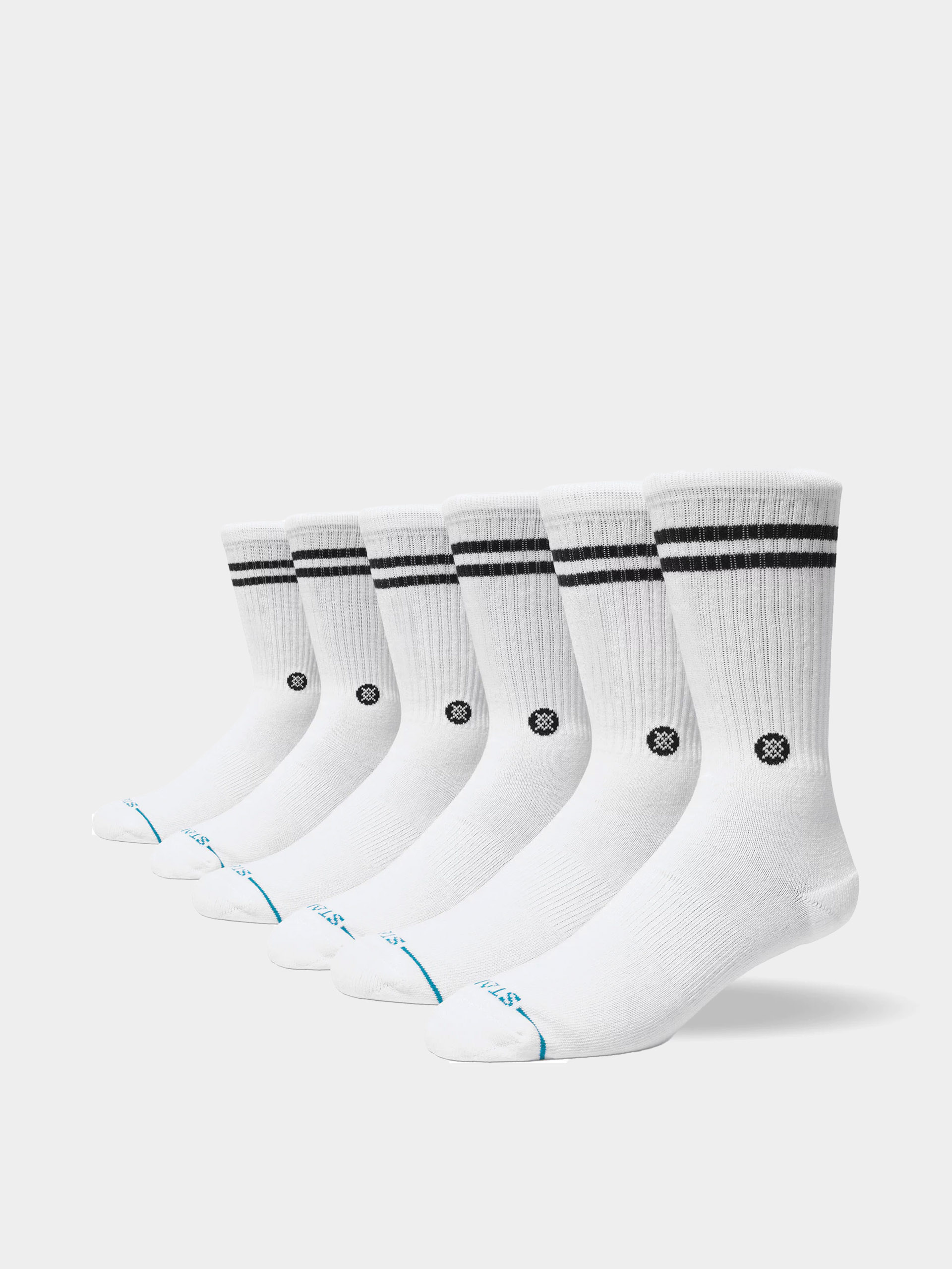 Skarpetki Stance Core 6 Pack Crew (white)
