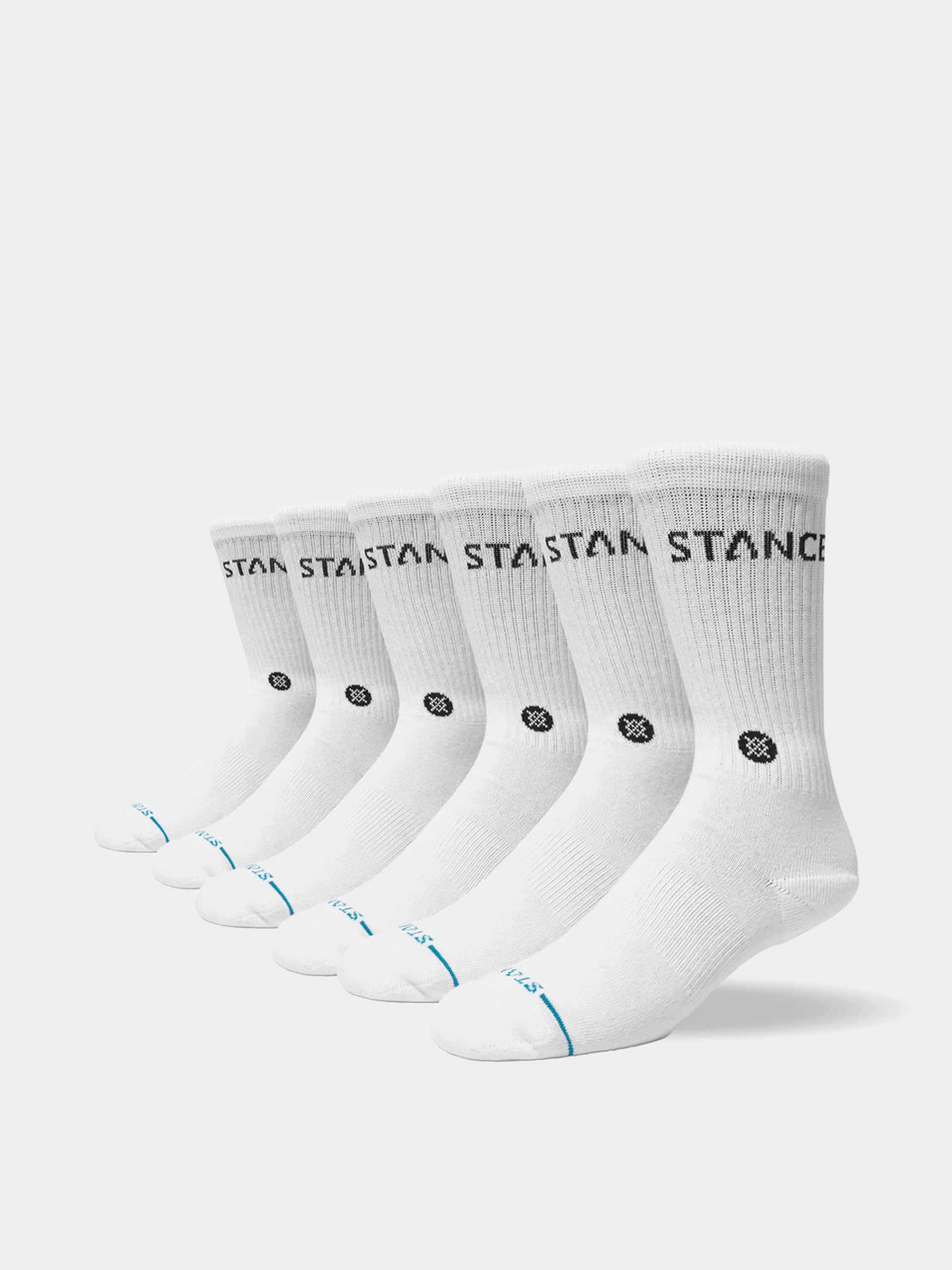 Skarpetki Stance Origin 6 Pack Crew (white)