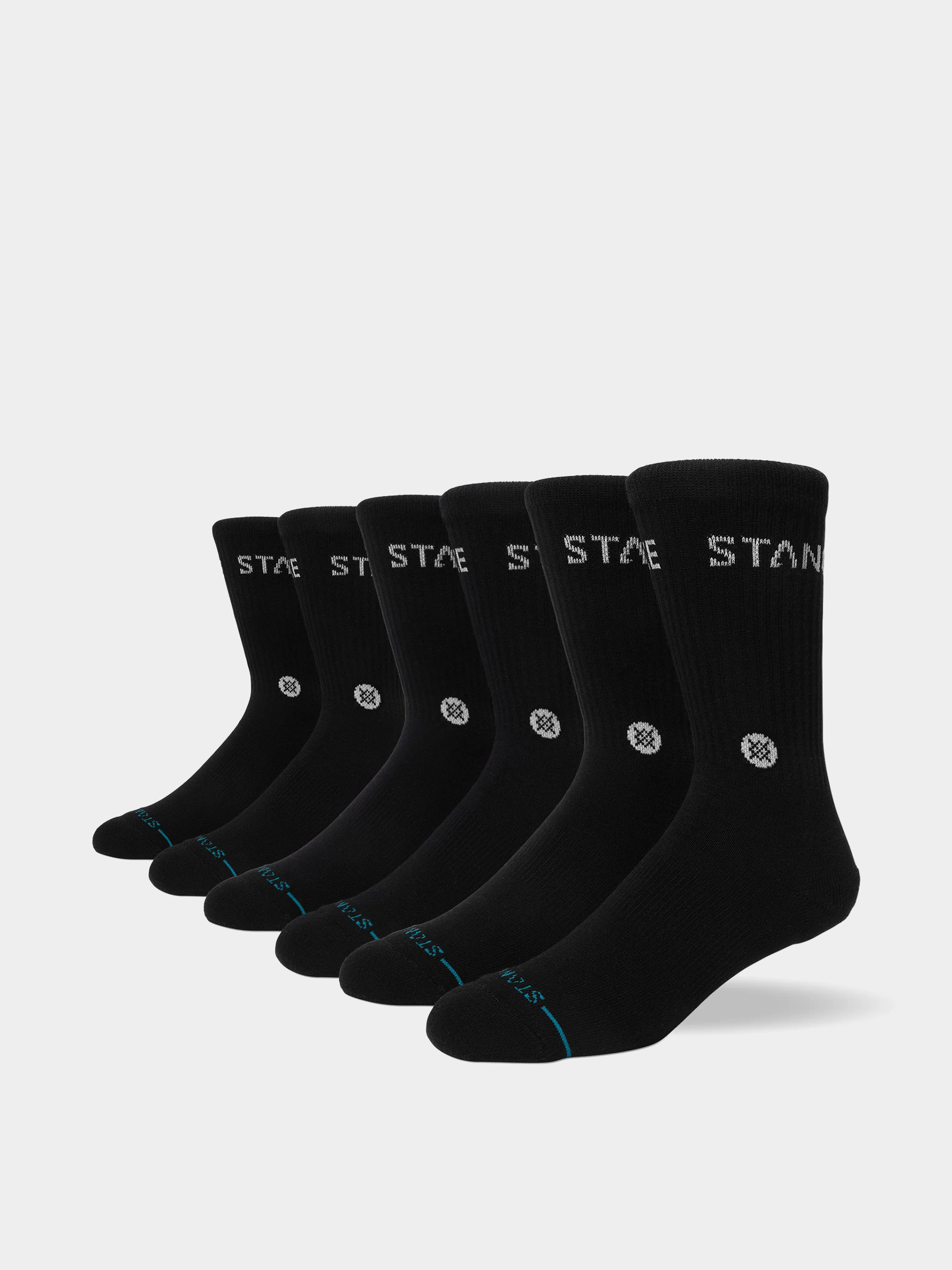 Skarpetki Stance Origin 6 Pack Crew (black)