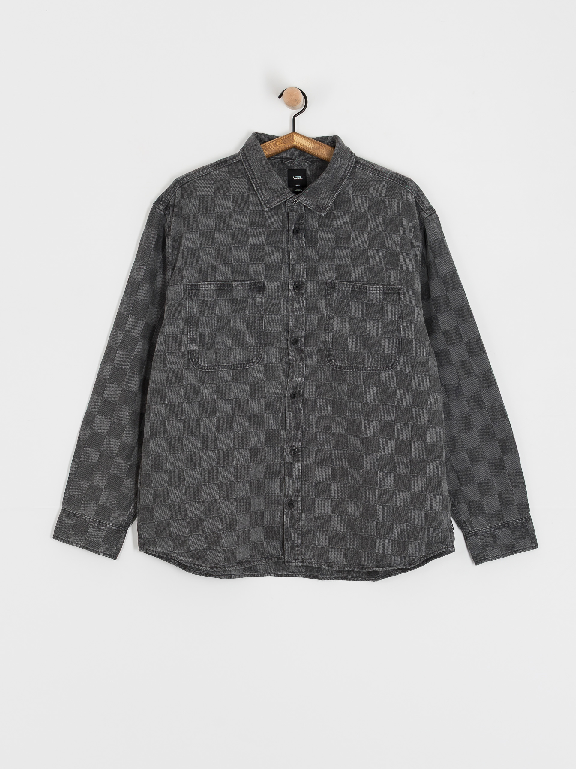 Koszula Vans Hastings Checkerboard Denin Ls Woven (faded black)