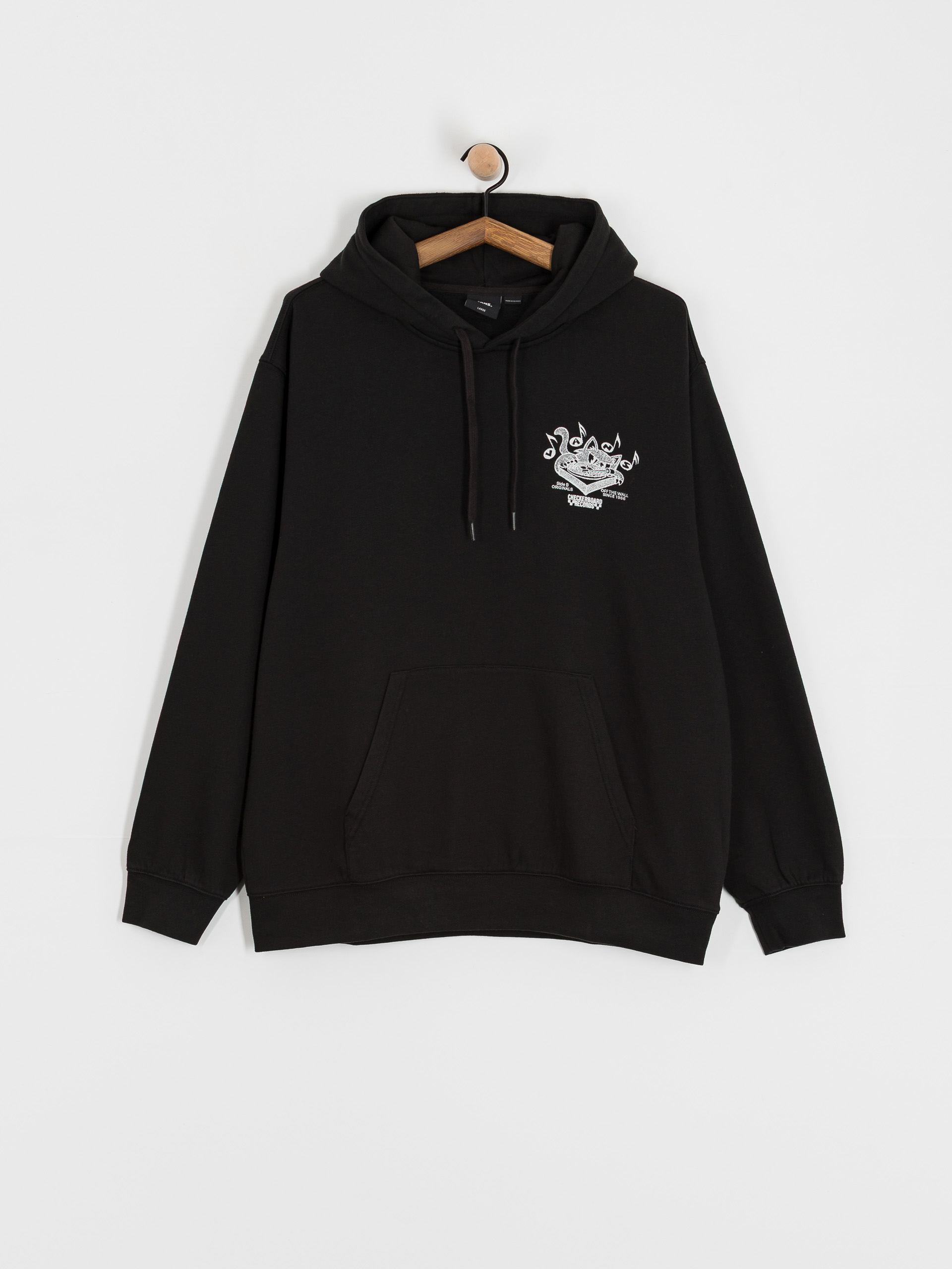 Bluza z kapturem Vans Scratched Records HD (black)